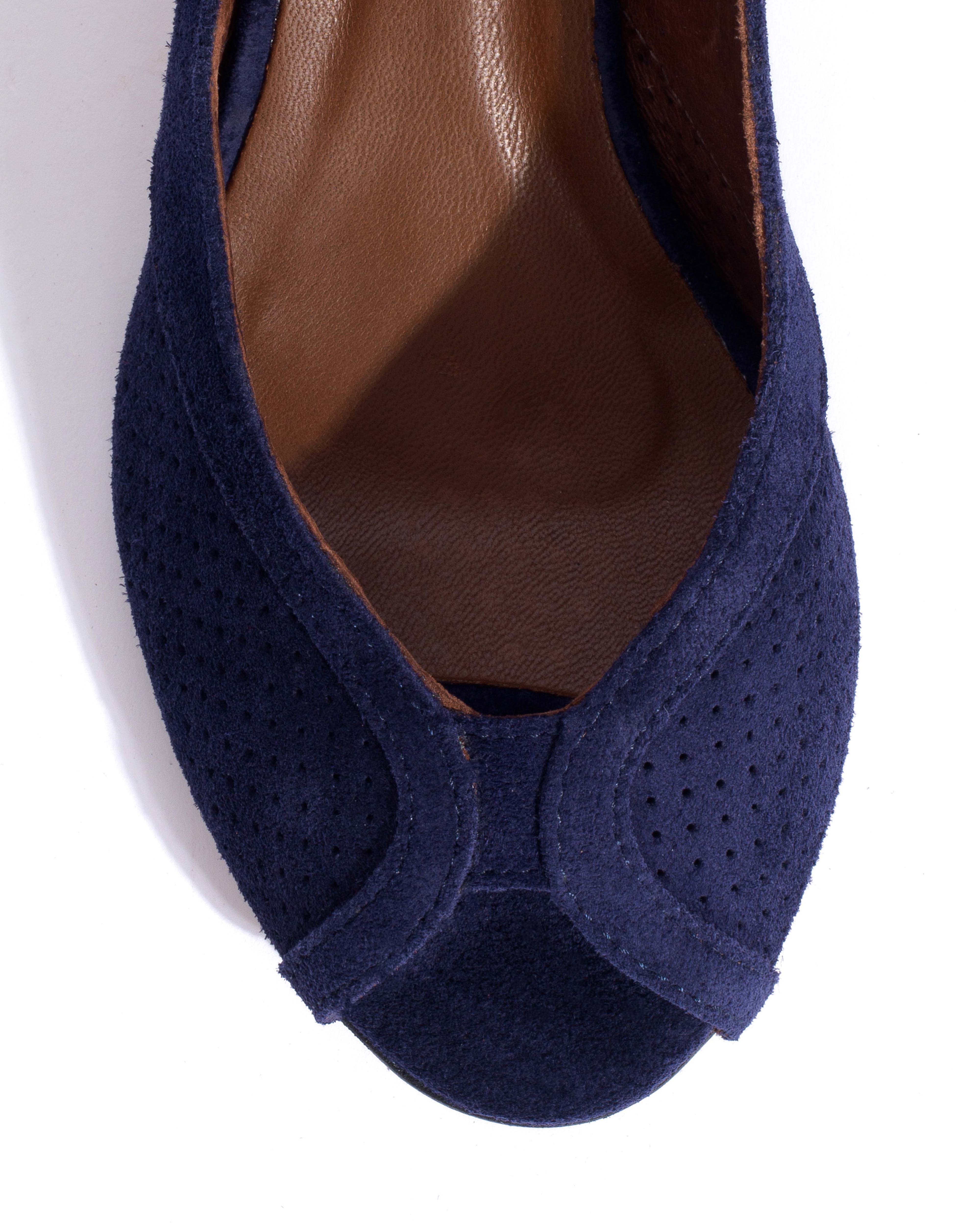 Tiffany stiletto Calf suede Ink blue