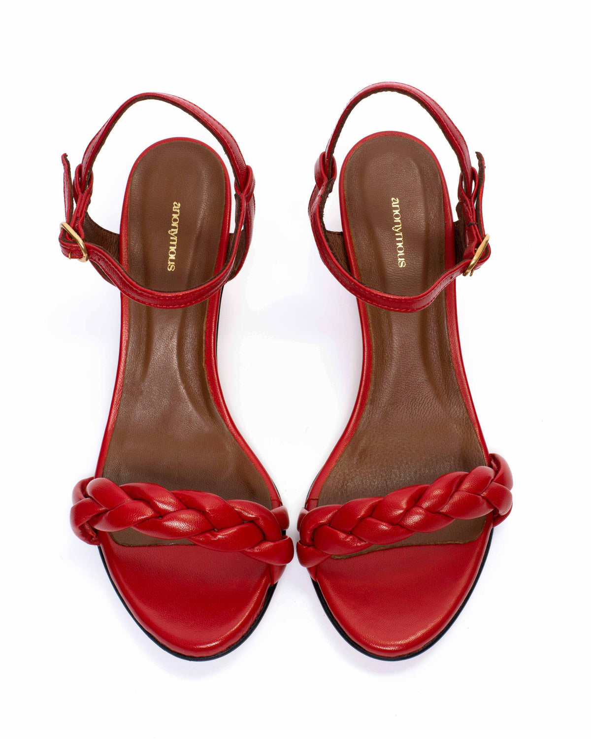 Grace 50 stiletto Shiny lamb Ruby red