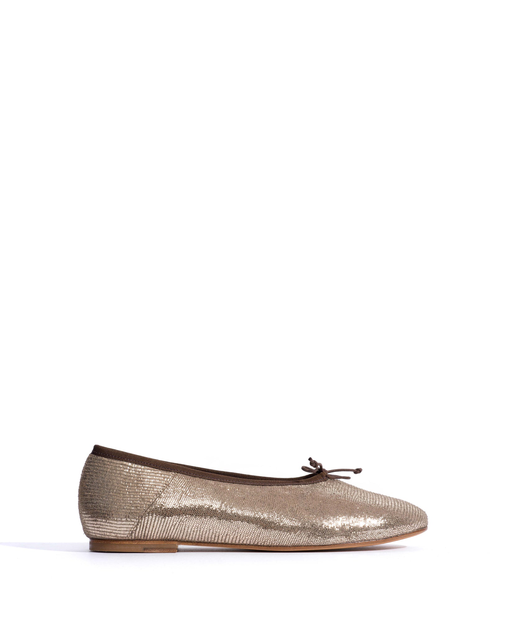 Sacha Lizard metallic goat Vintage champagne -
