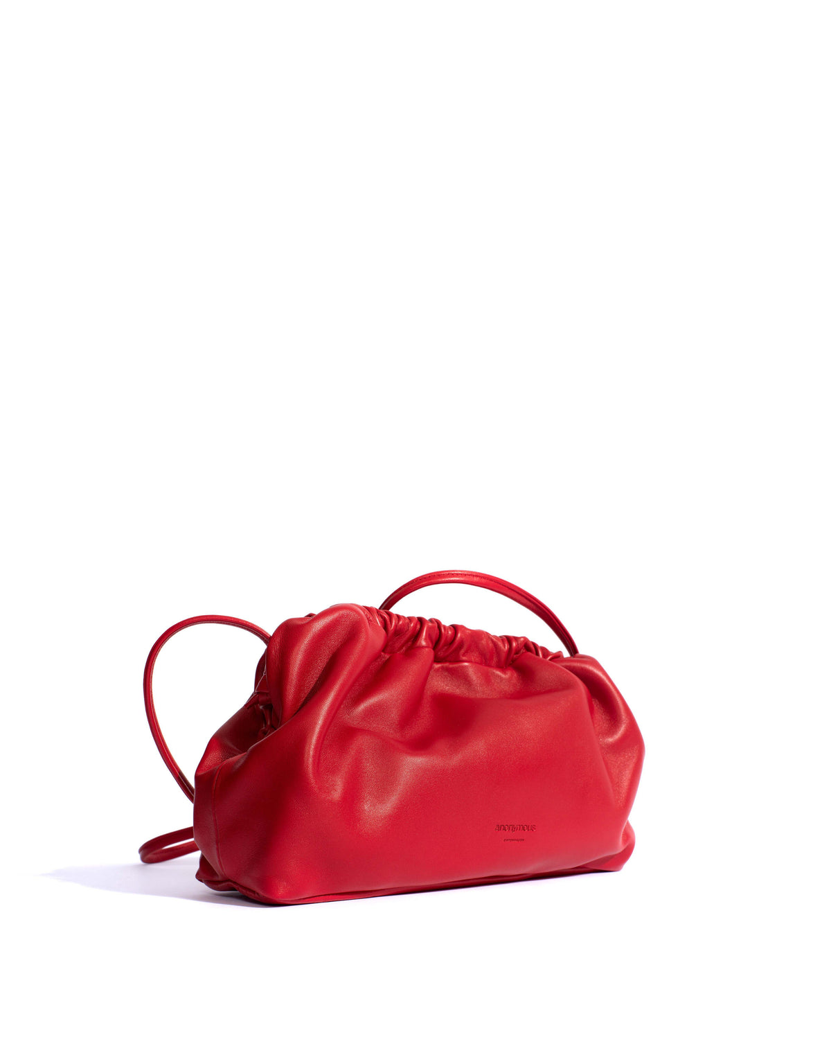 Hally classic cloud bag Shiny lamb Ruby red