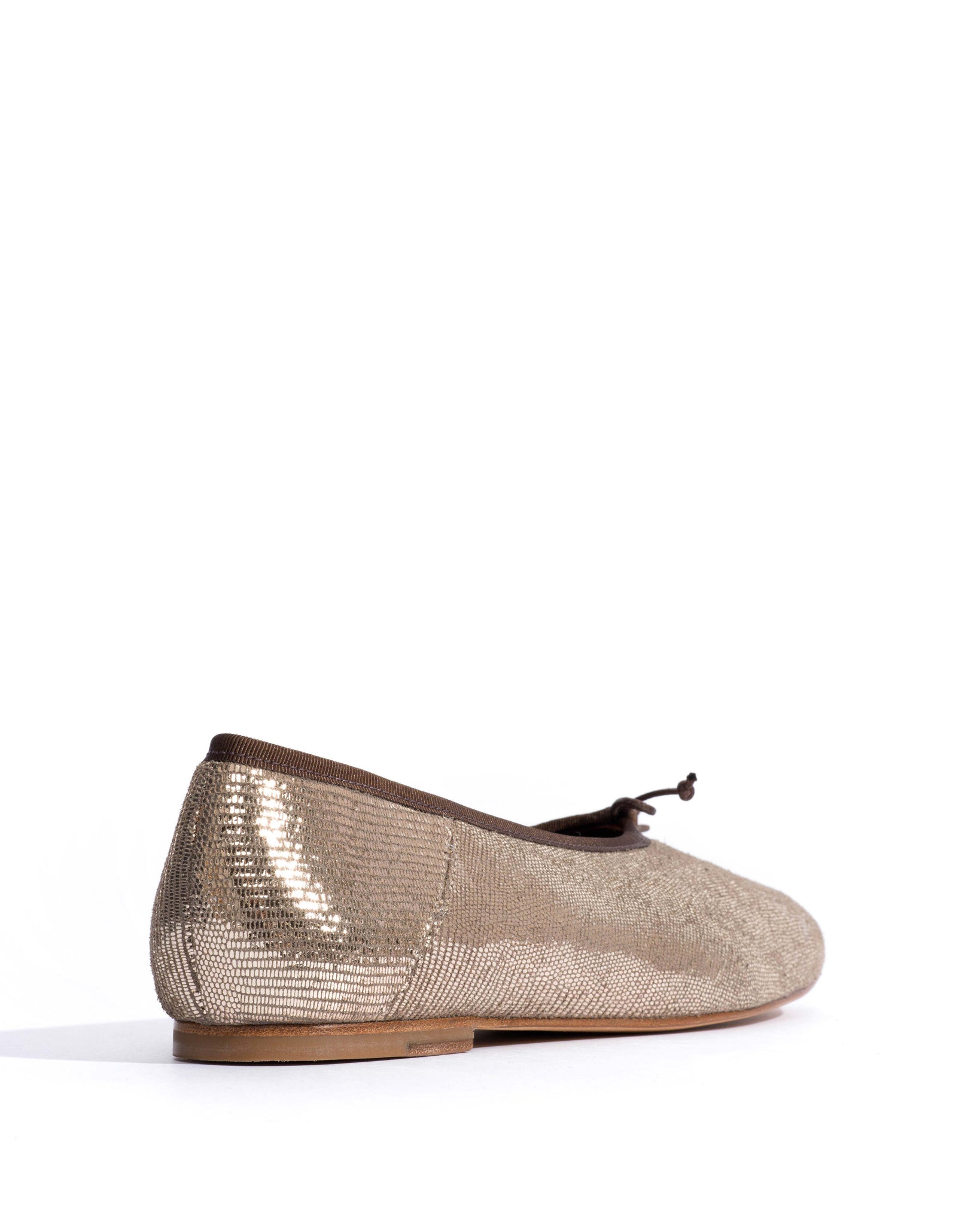 Sacha Lizard metallic goat Vintage champagne -