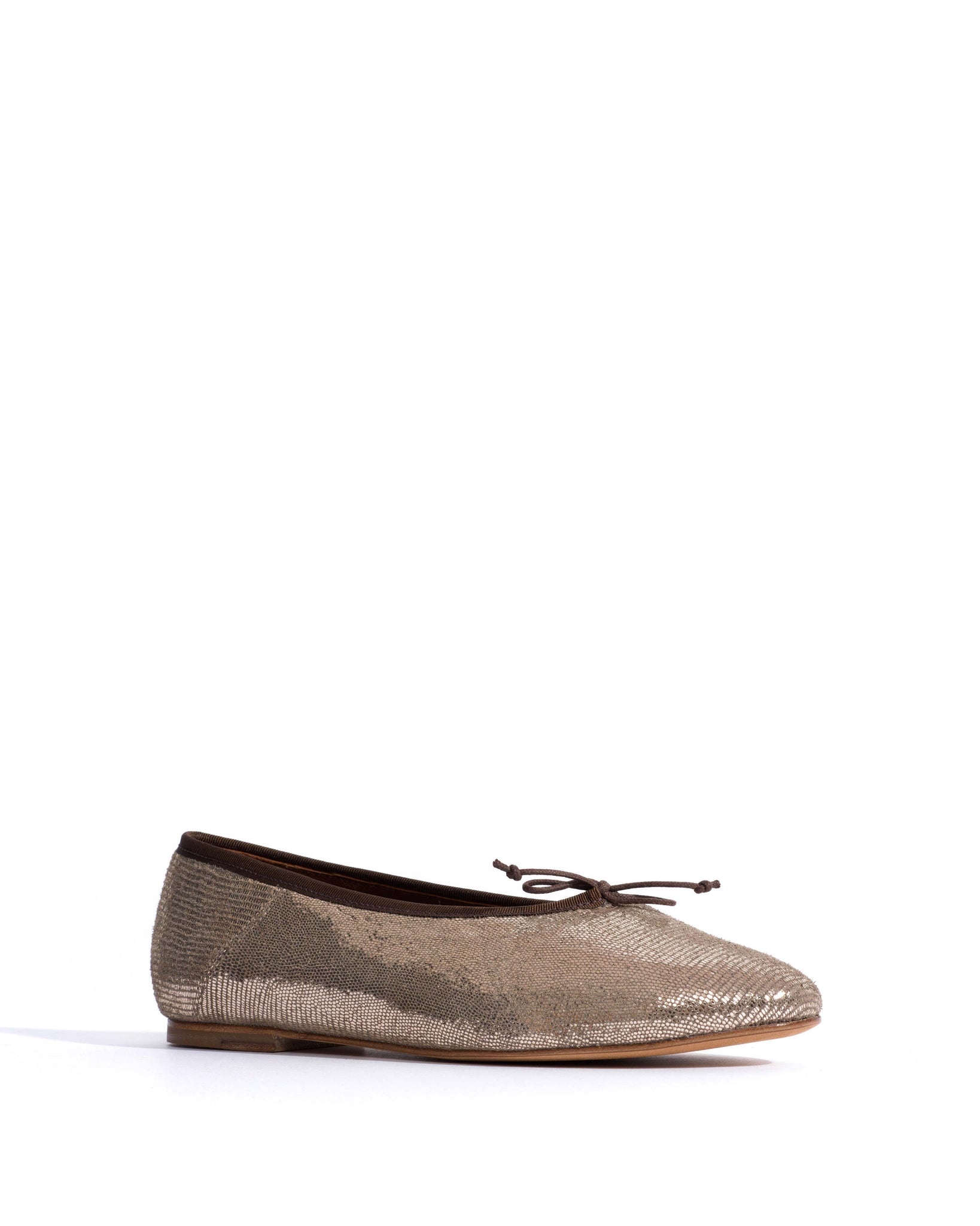 Sacha Lizard metallic goat Vintage champagne -
