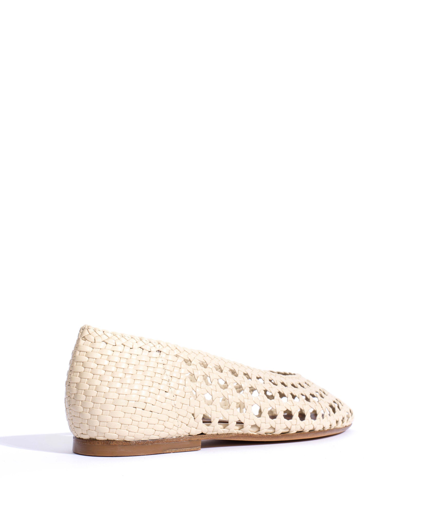 Sessi 10 Hand-braided leather White sand - Anonymous Copenhagen Shoes