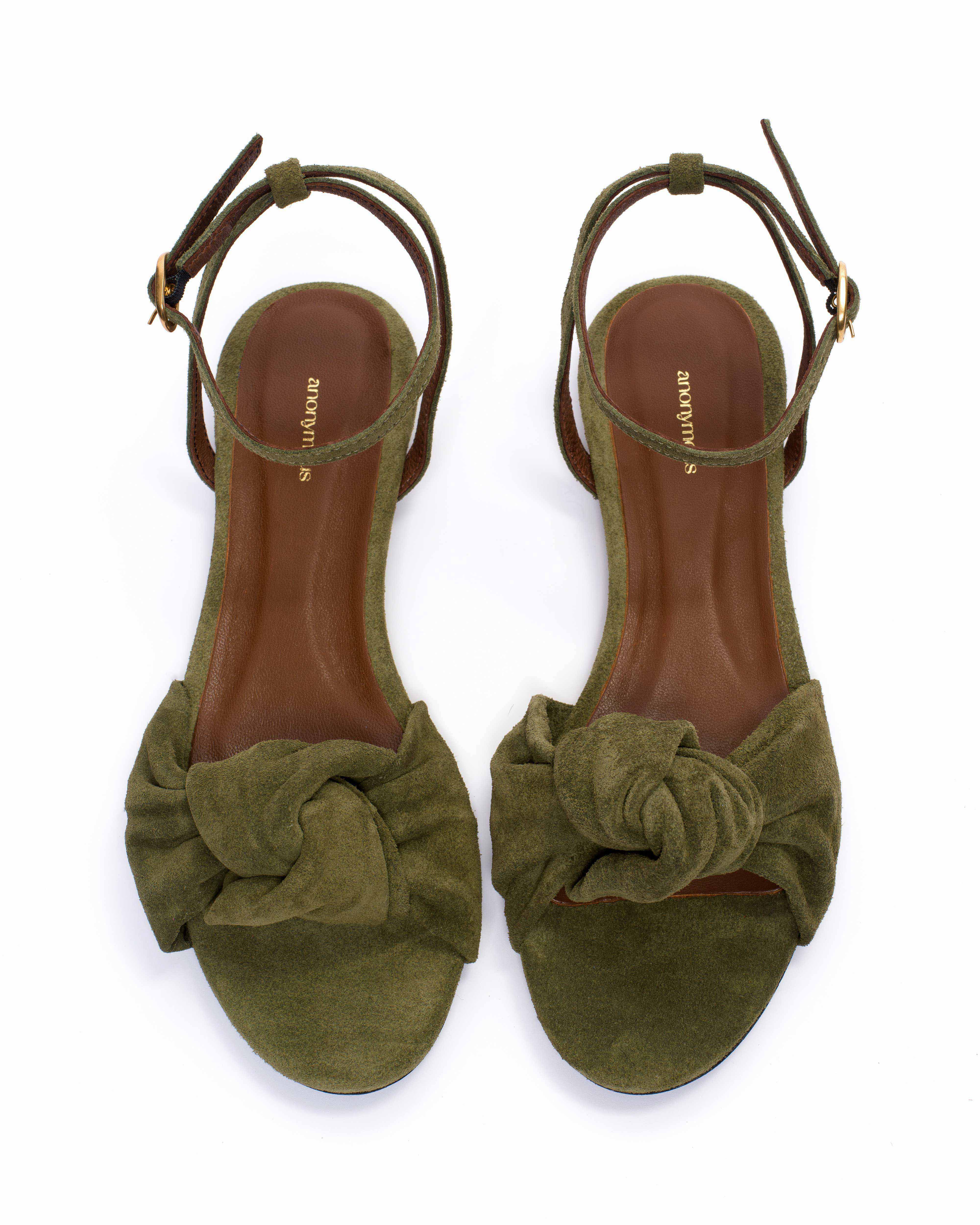 Aliza 10 Calf suede Olive green