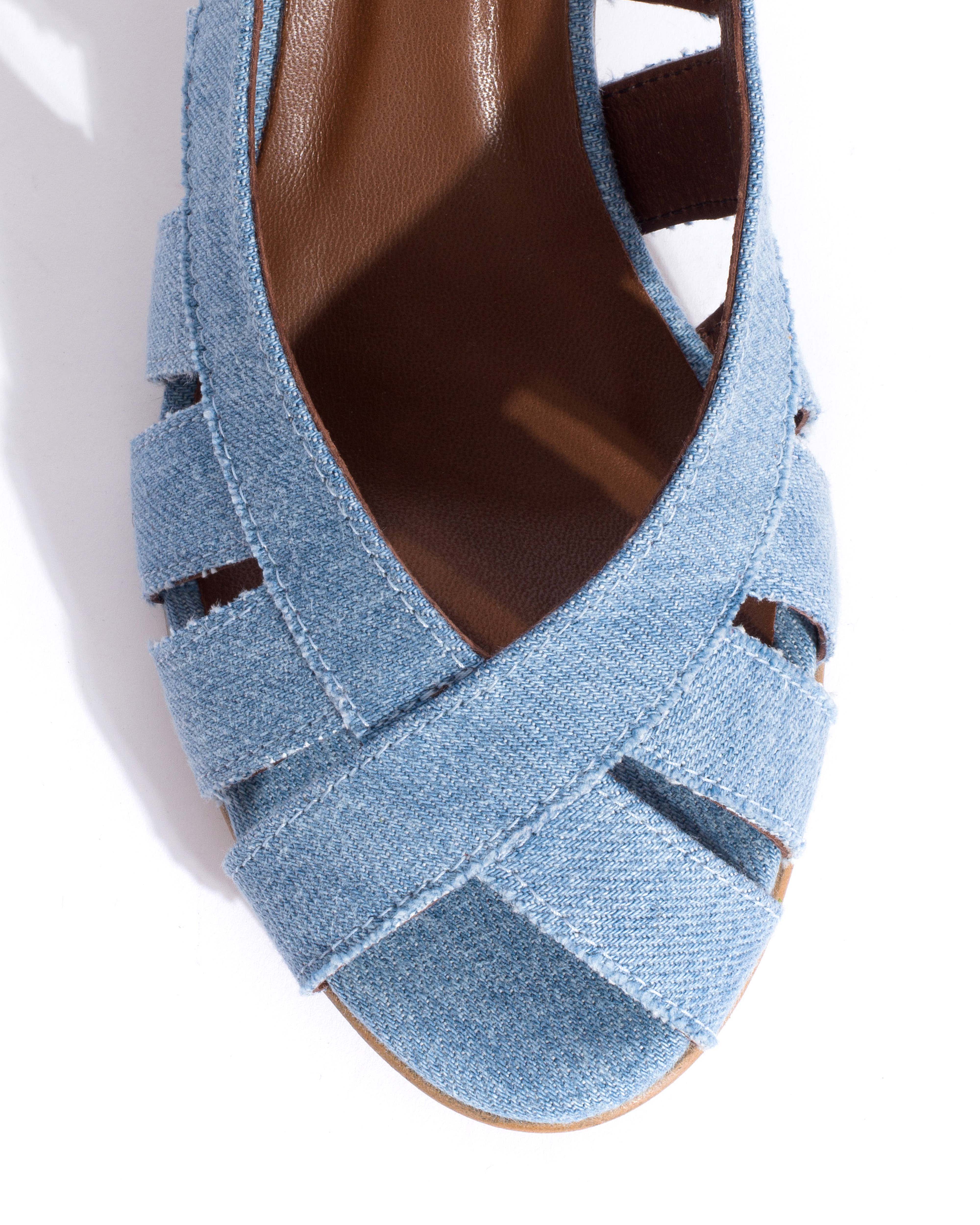 Sophie 50 stiletto Denim Washed blue