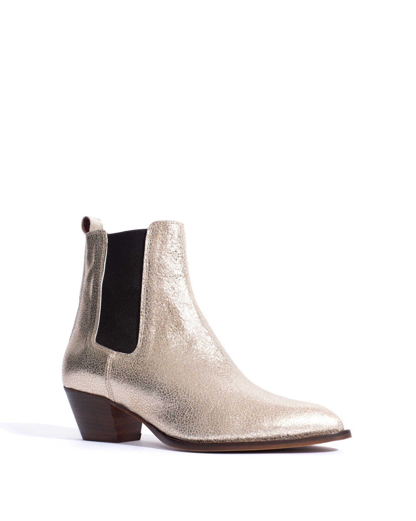 Faith Crackled metallic goat Champagne - Anonymous Copenhagen Shoes