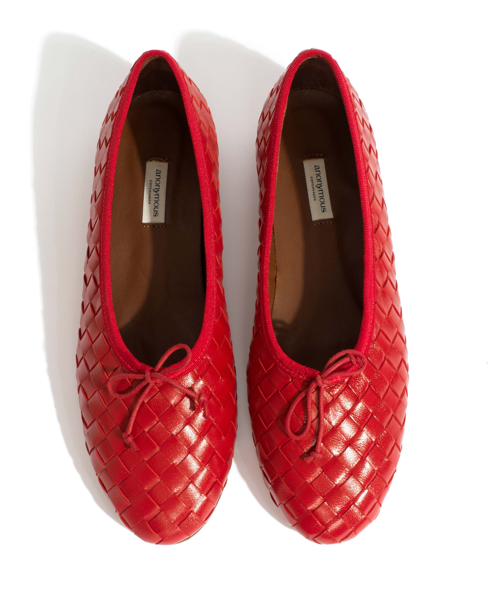 Sacha interlace Shiny lamb Ruby red - Anonymous Copenhagen Shoes