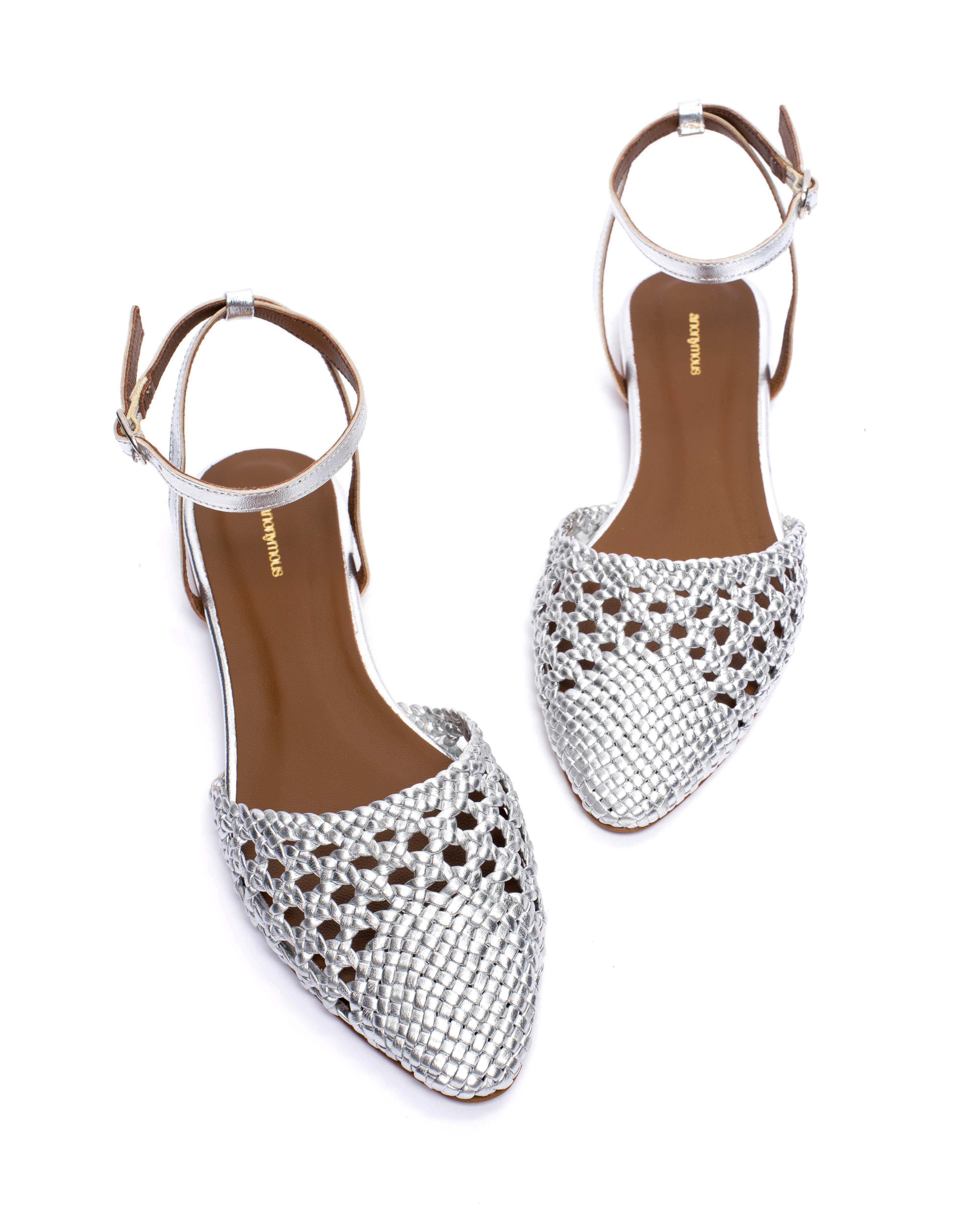 Senara 10 Hand-braided leather Silver