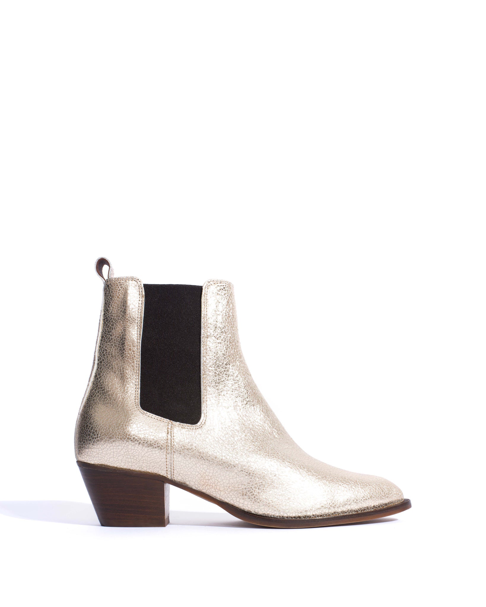 Faith Crackled metallic goat Champagne - Anonymous Copenhagen Shoes