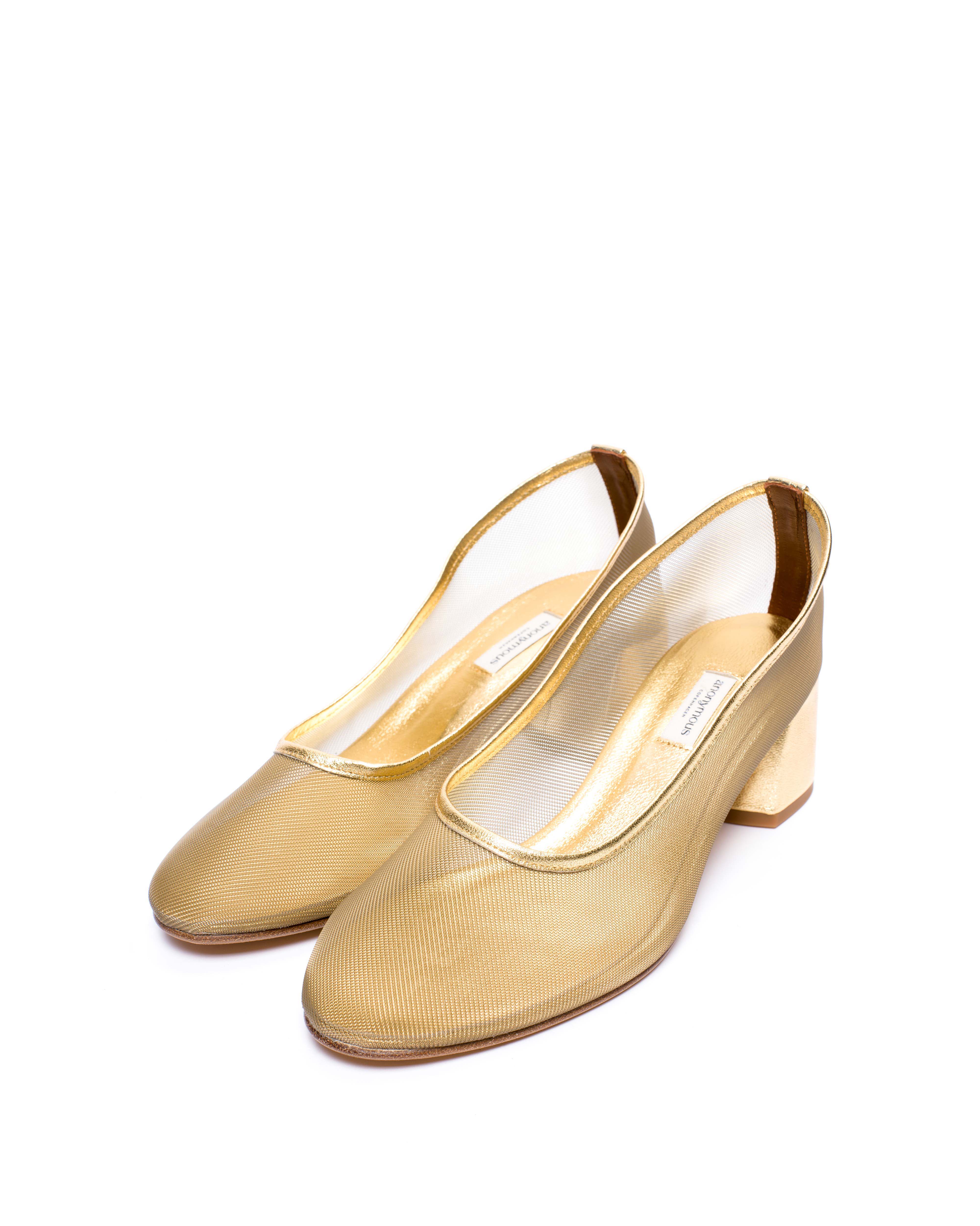 Sacha 40 mesh Metallic goat & mesh Gold