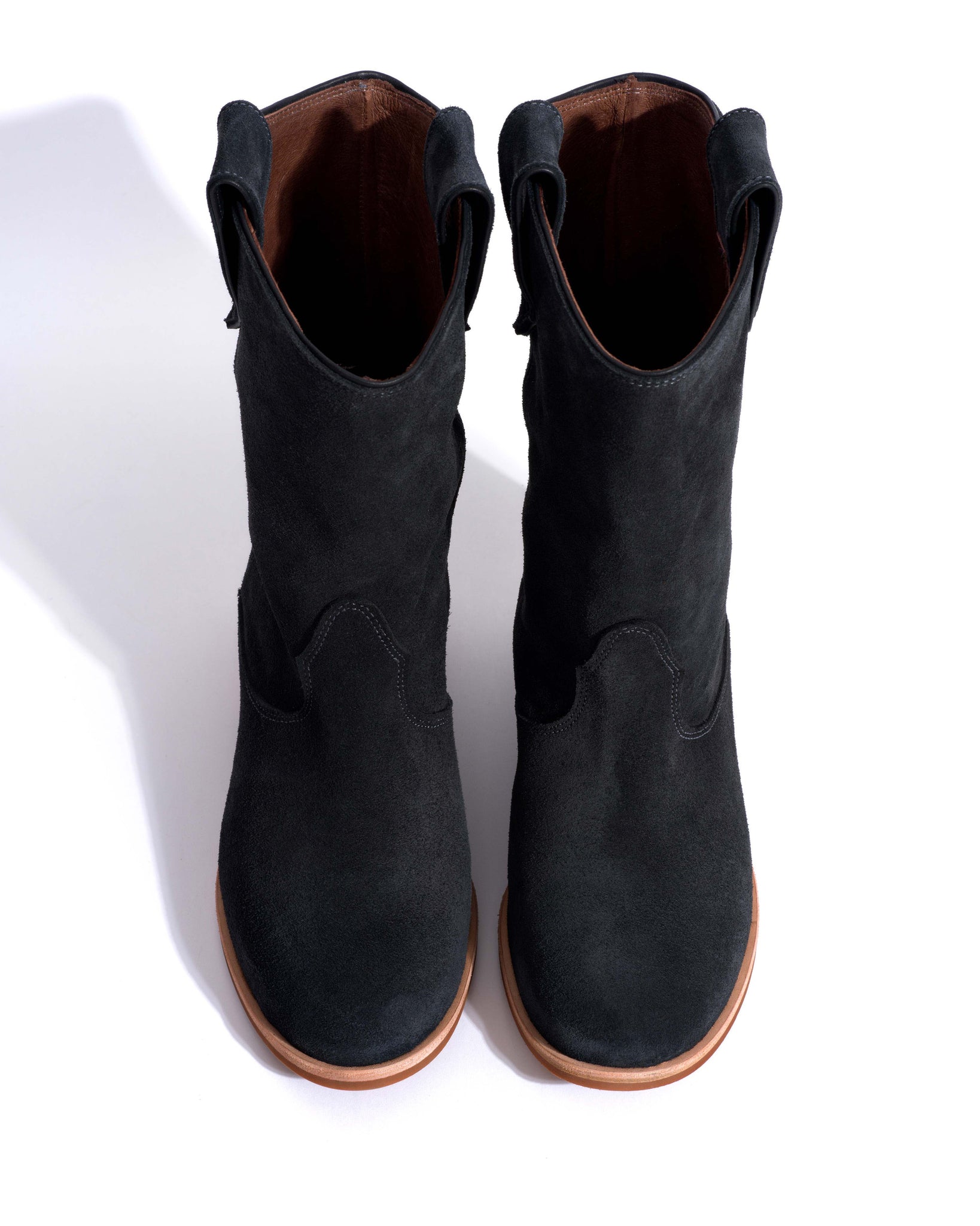 Claudia Calf suede Off black