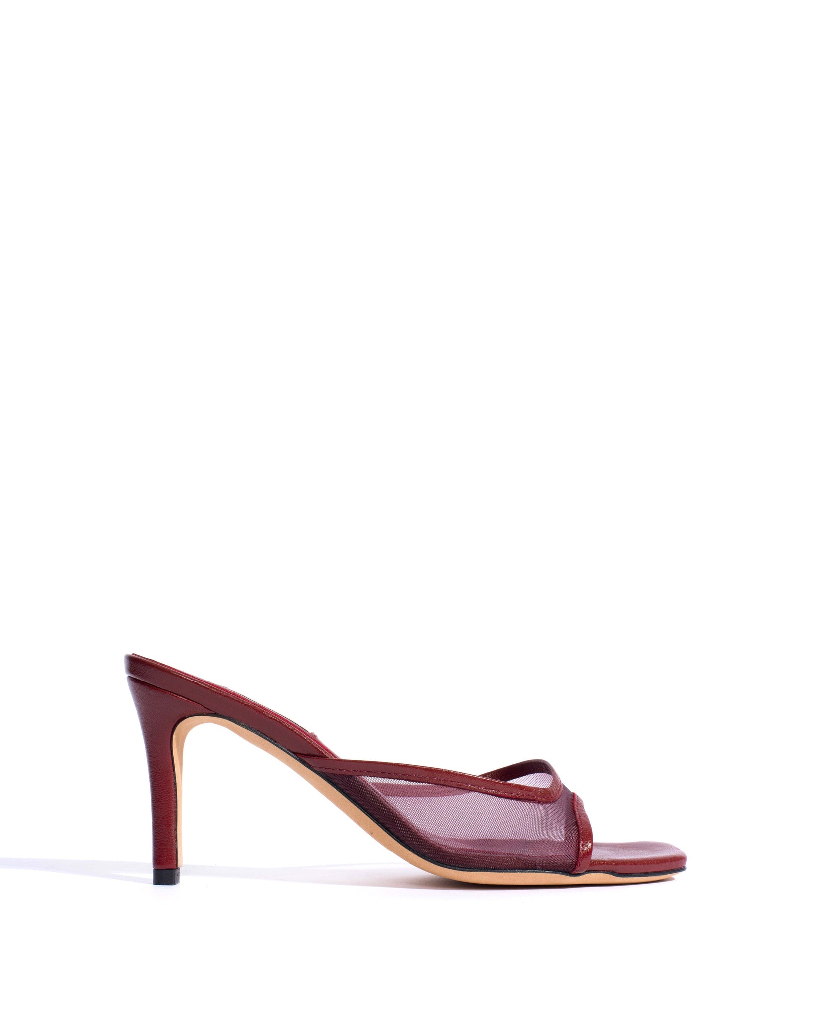 Mazy 75 mesh Shiny lamb & mesh Pomegranate - Anonymous Copenhagen Shoes