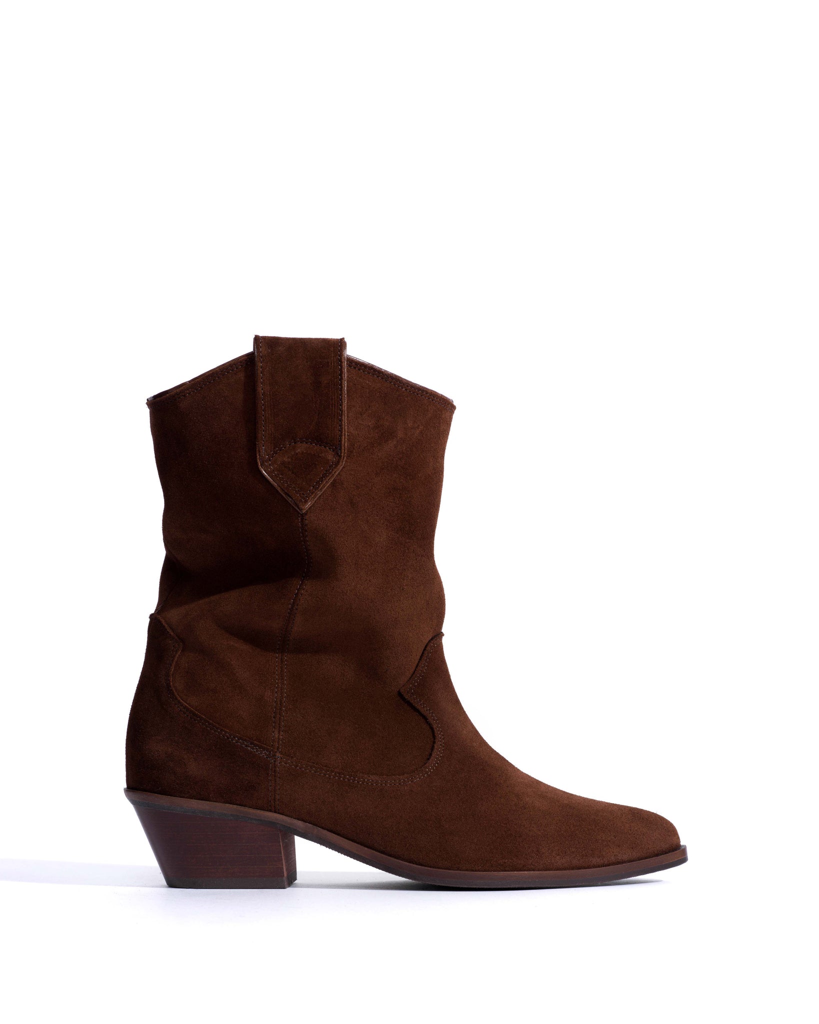 Saseline 35 Calf suede Chocolate -