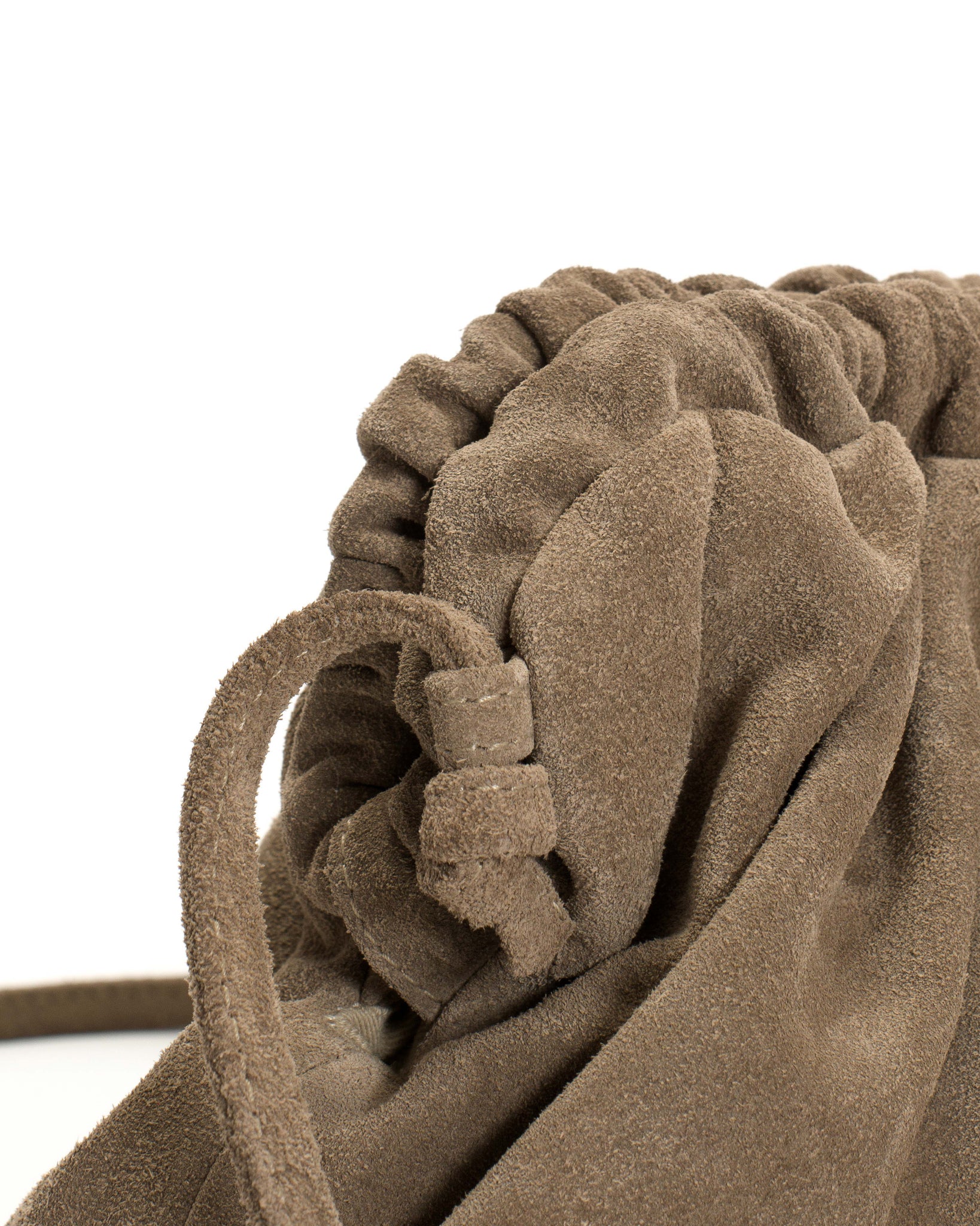 Hally petite cloud bag Calf suede Mushroom