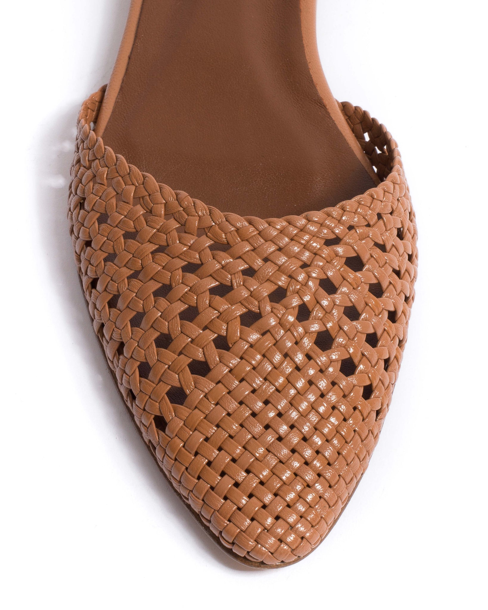 Senara 10 Hand-braided leather Caramel