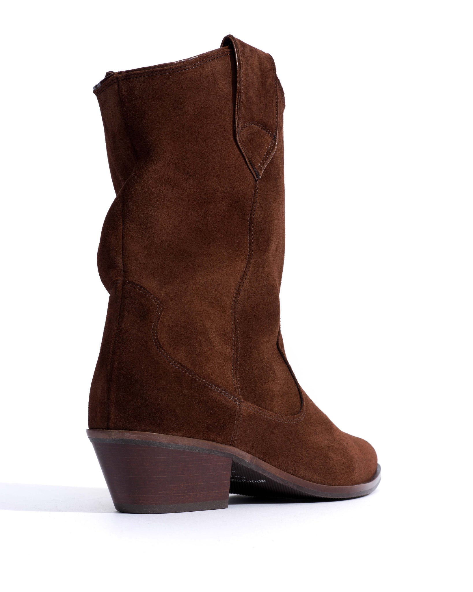 Saseline 35 Calf suede Chocolate -