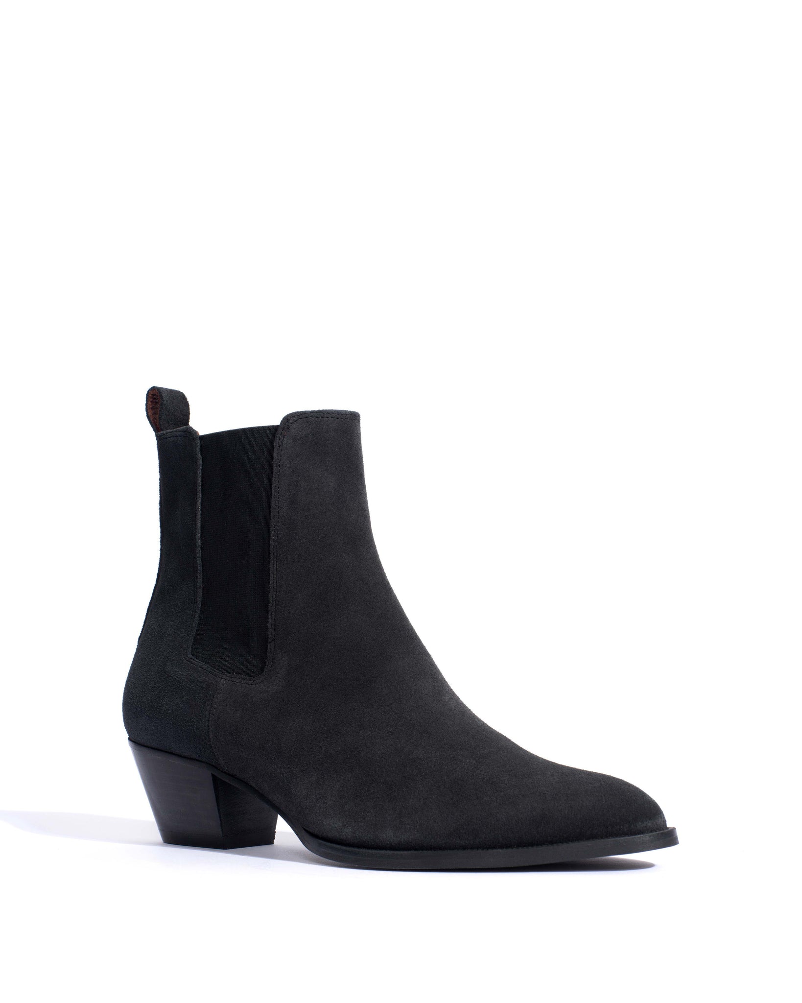 Faith Calf suede Off black - Anonymous Copenhagen Shoes