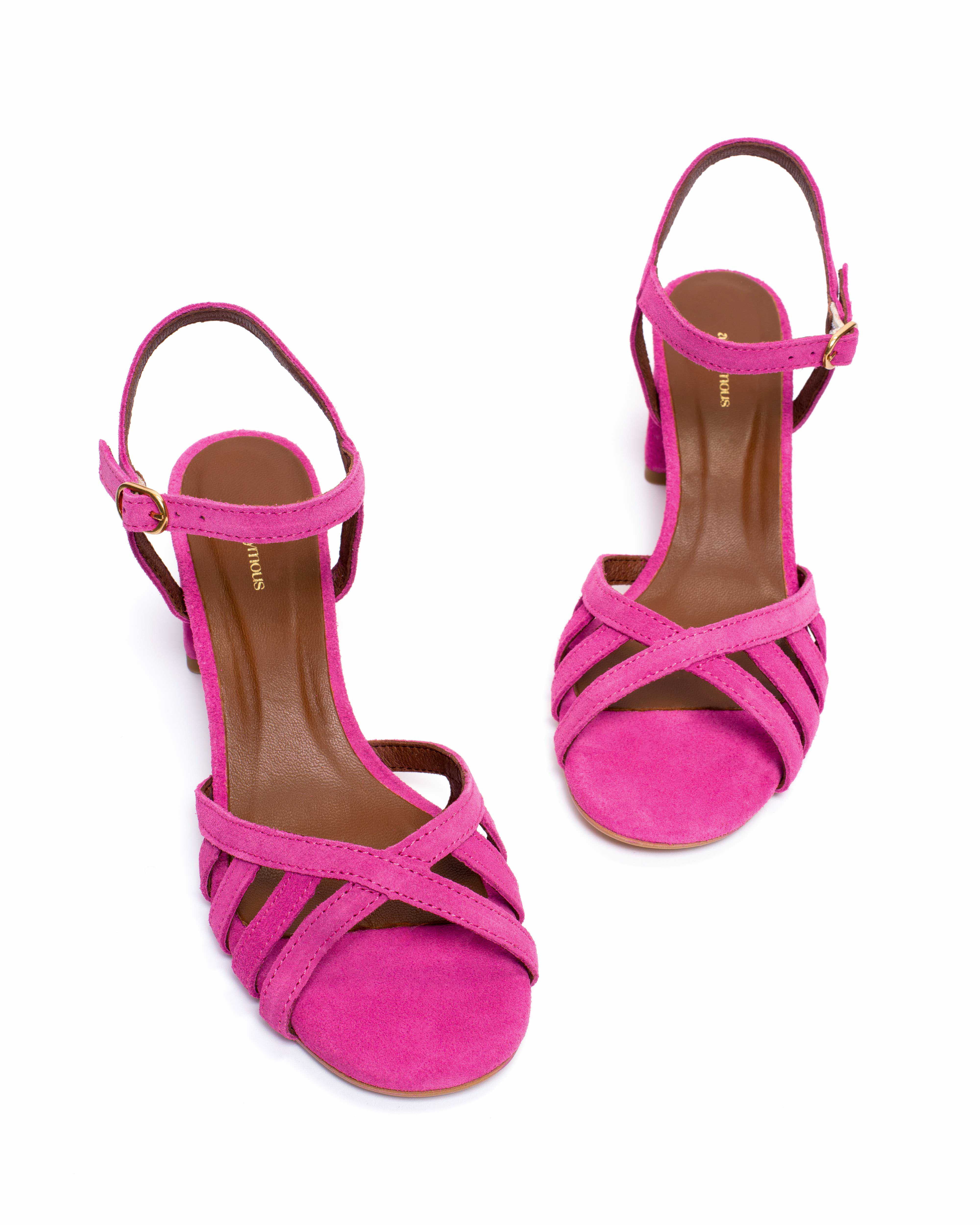 Issi 55 Calf suede Raspberry sorbet