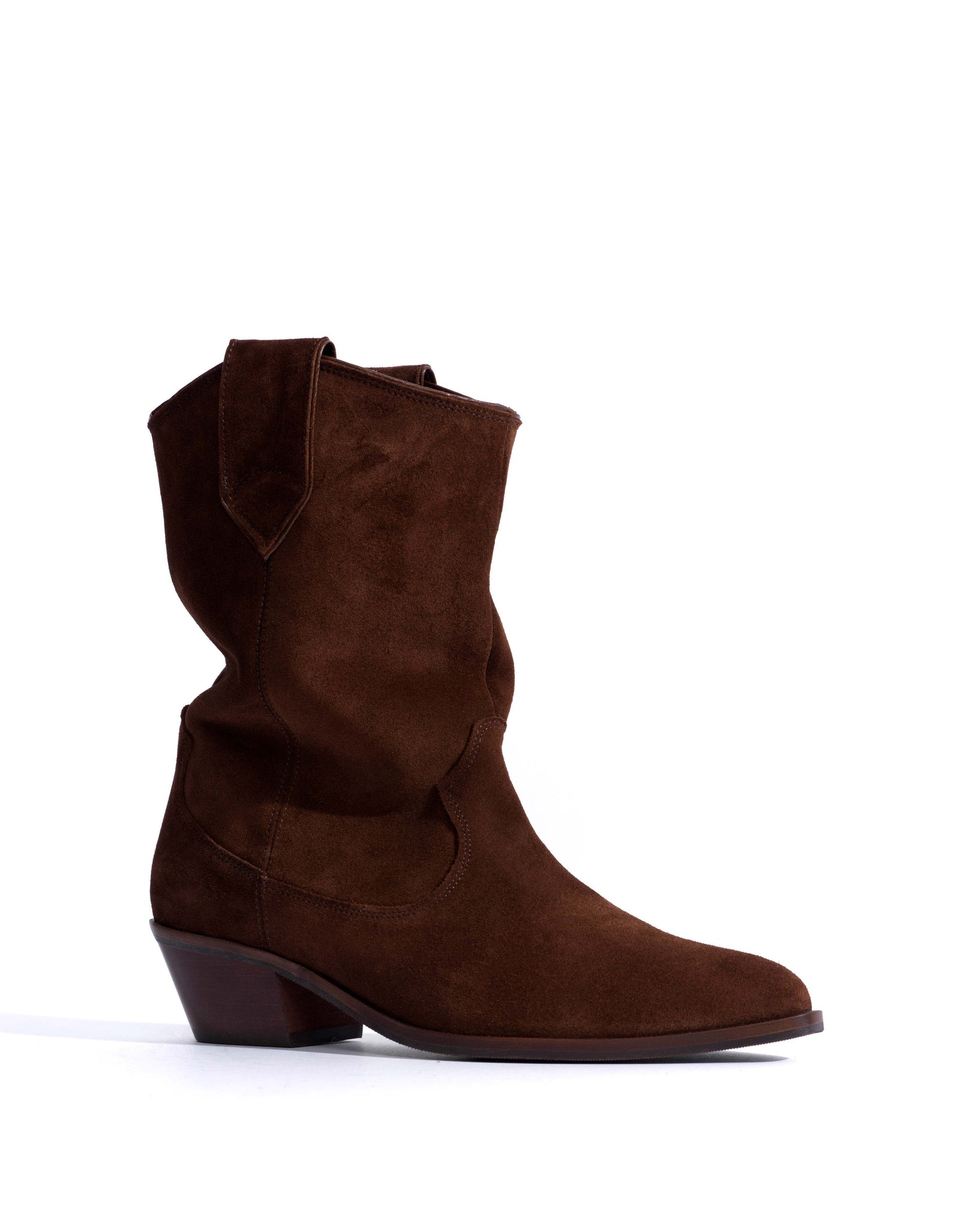 Saseline 35 Calf suede Chocolate -