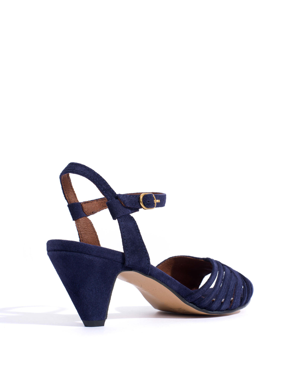 Hermine 50 stiletto Calf suede Ink blue