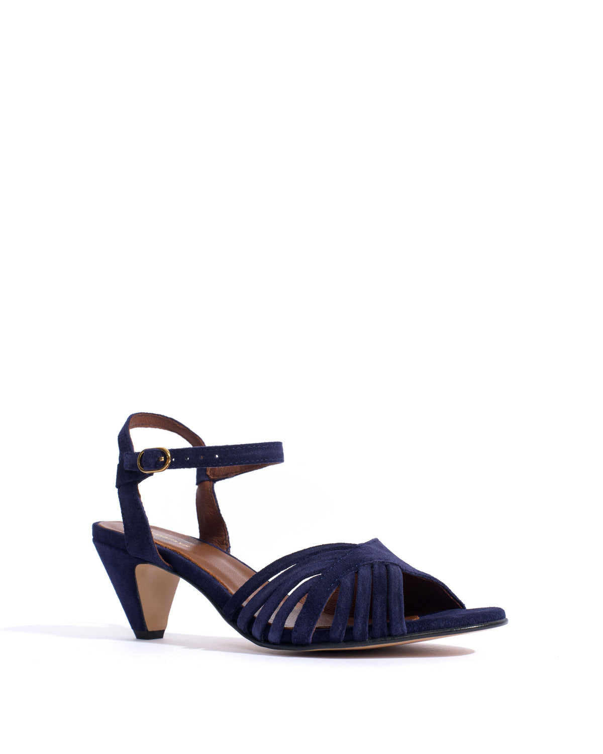 Hermine 50 stiletto Calf suede Ink blue