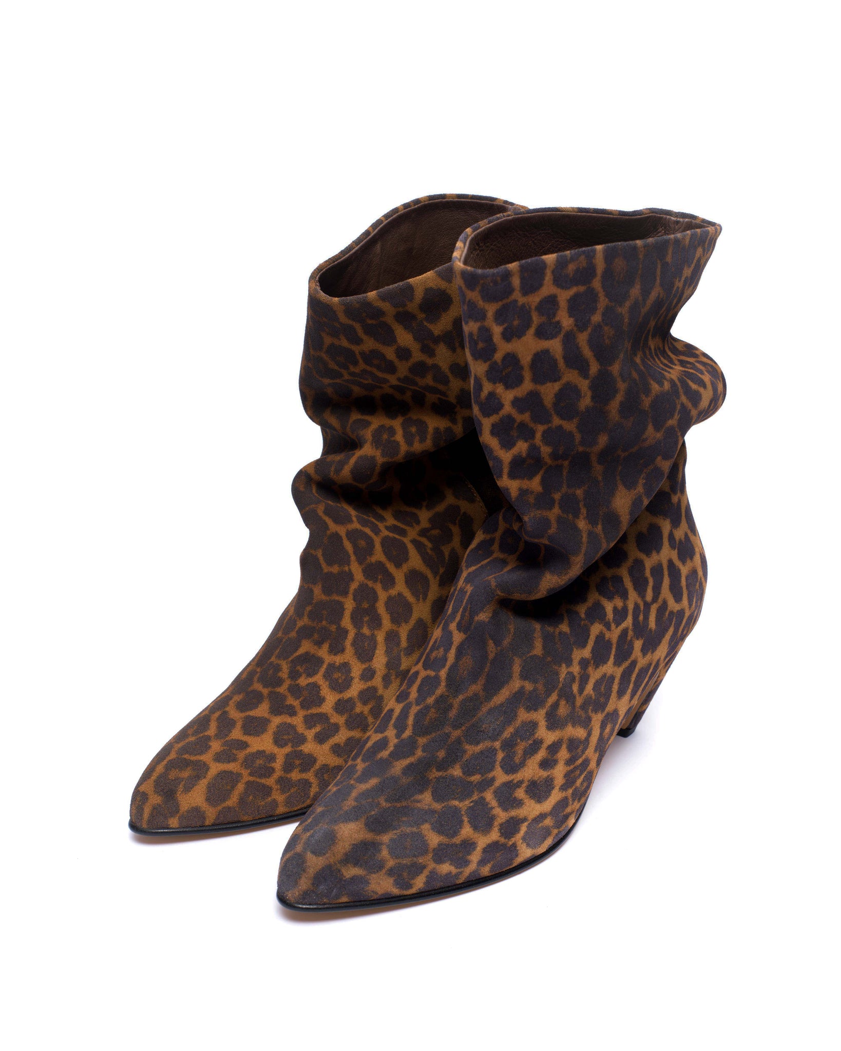 Vully 50 Stiletto Calf suede print Leopard