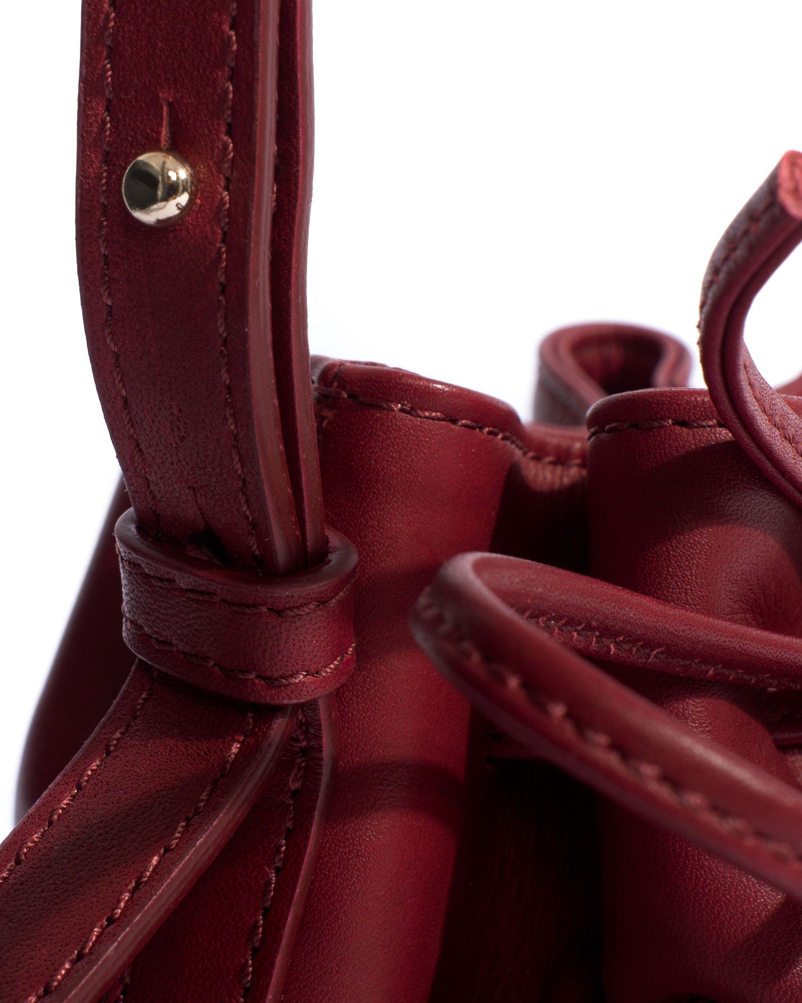 Kacey petite bucket bag Soft calf Pomegranate