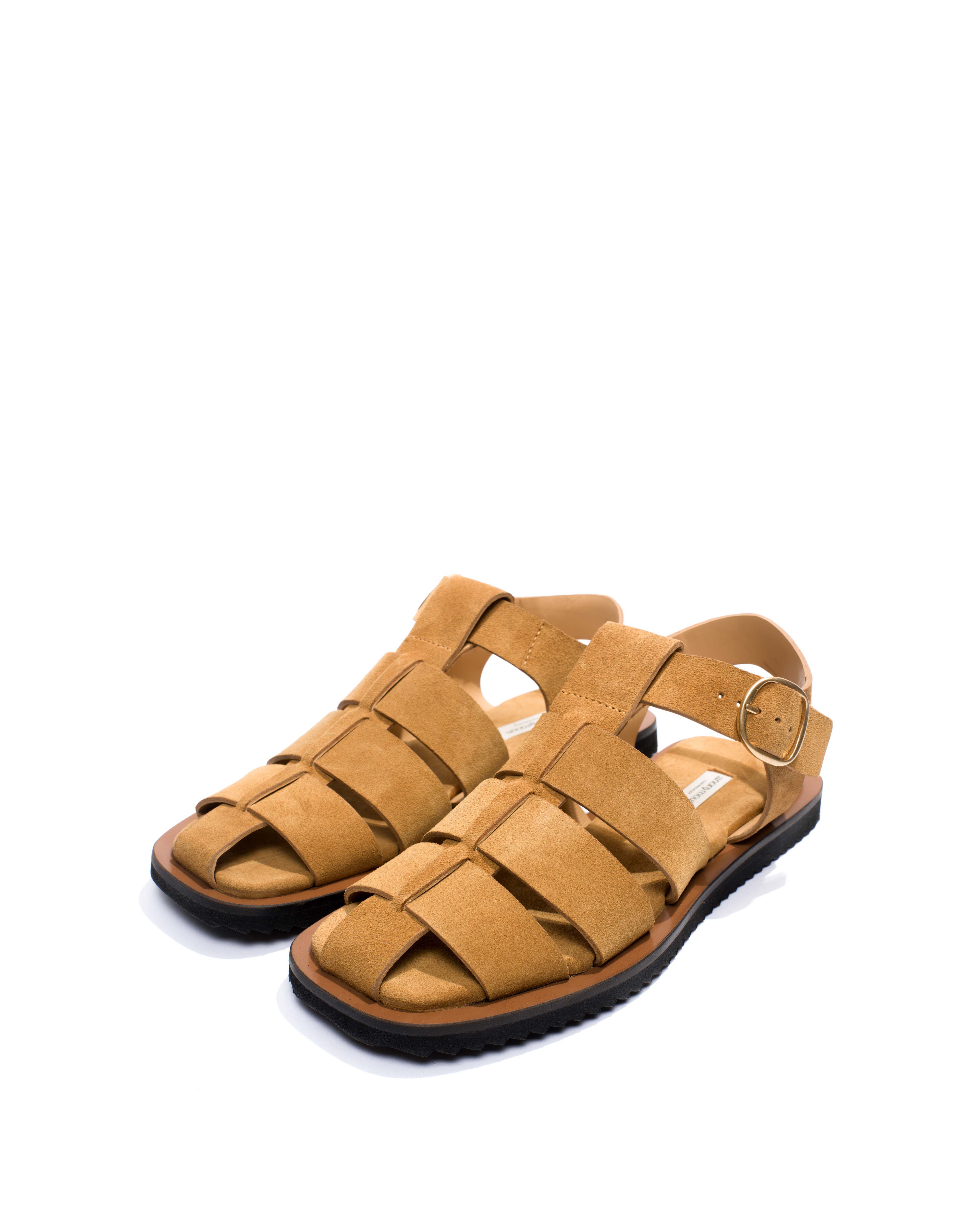 Hampell Calf suede Bamboo brown