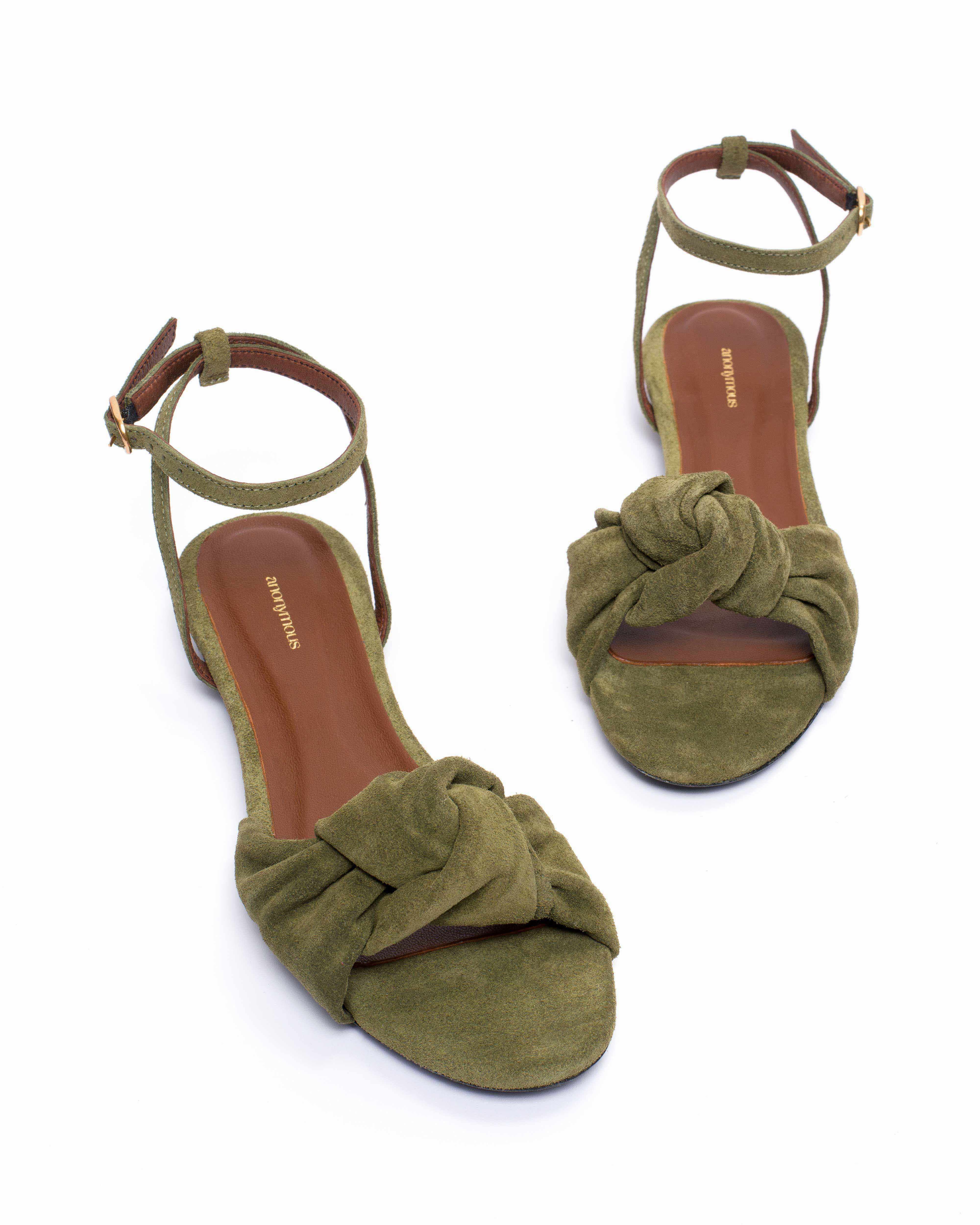 Aliza 10 Calf suede Olive green