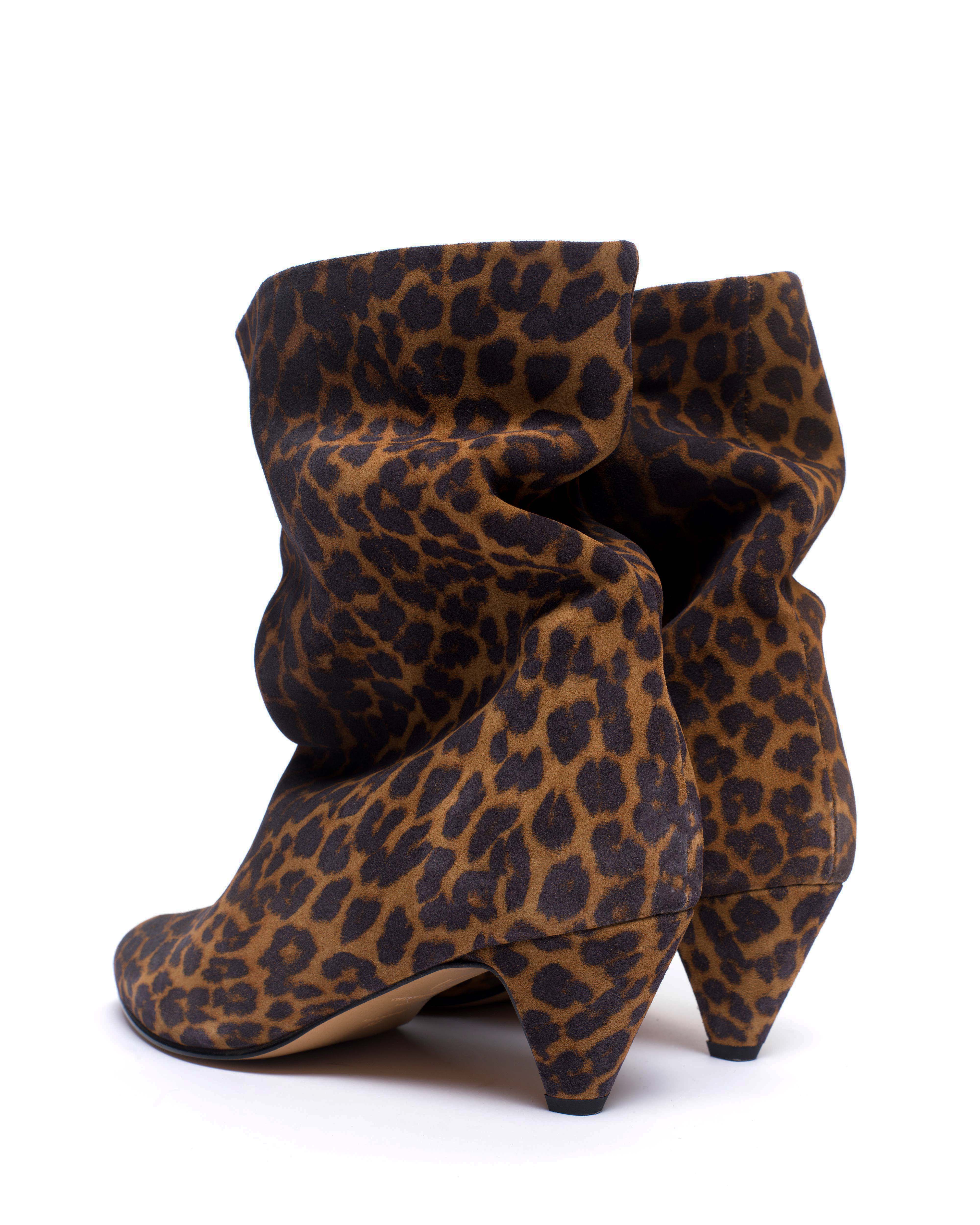 Vully 50 Stiletto Calf suede print Leopard