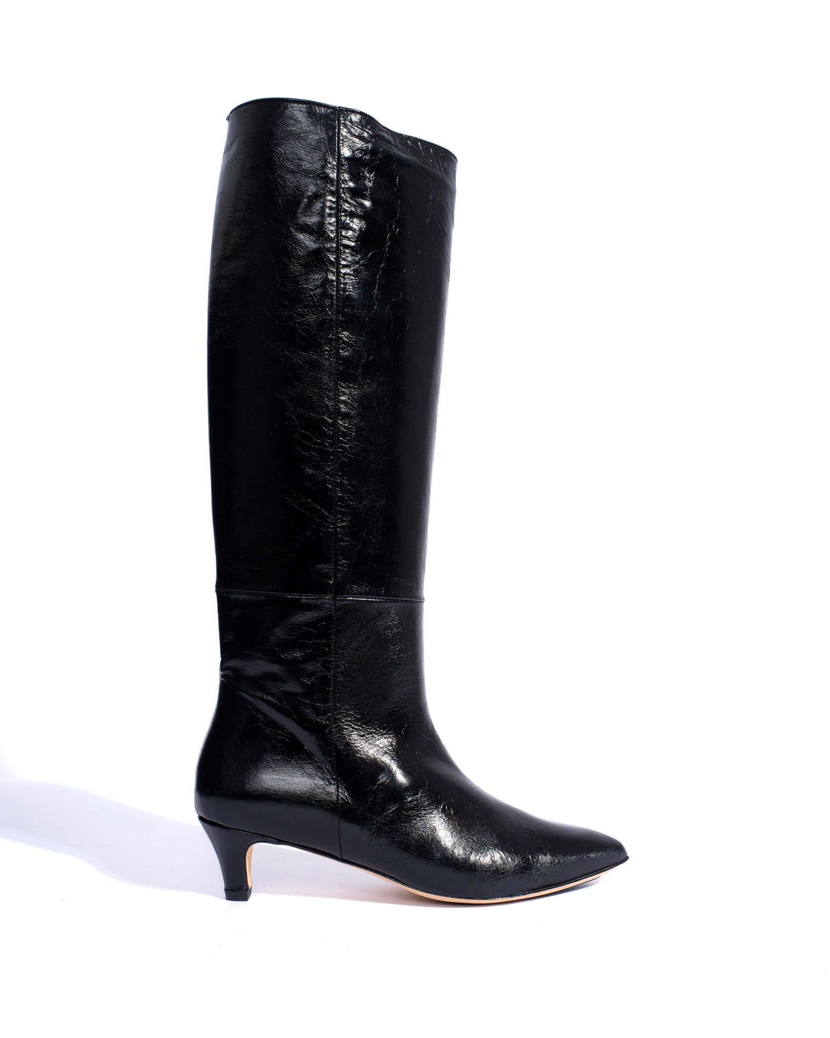 Cecilia 40 stiletto Crinkled soft calf Black - Anonymous Copenhagen Shoes