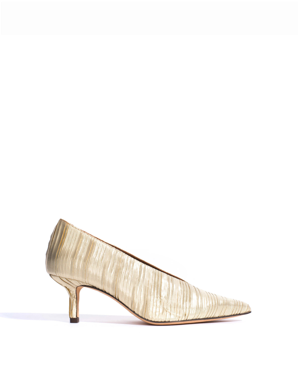 Phia 55 pin Pleated satin Champagne