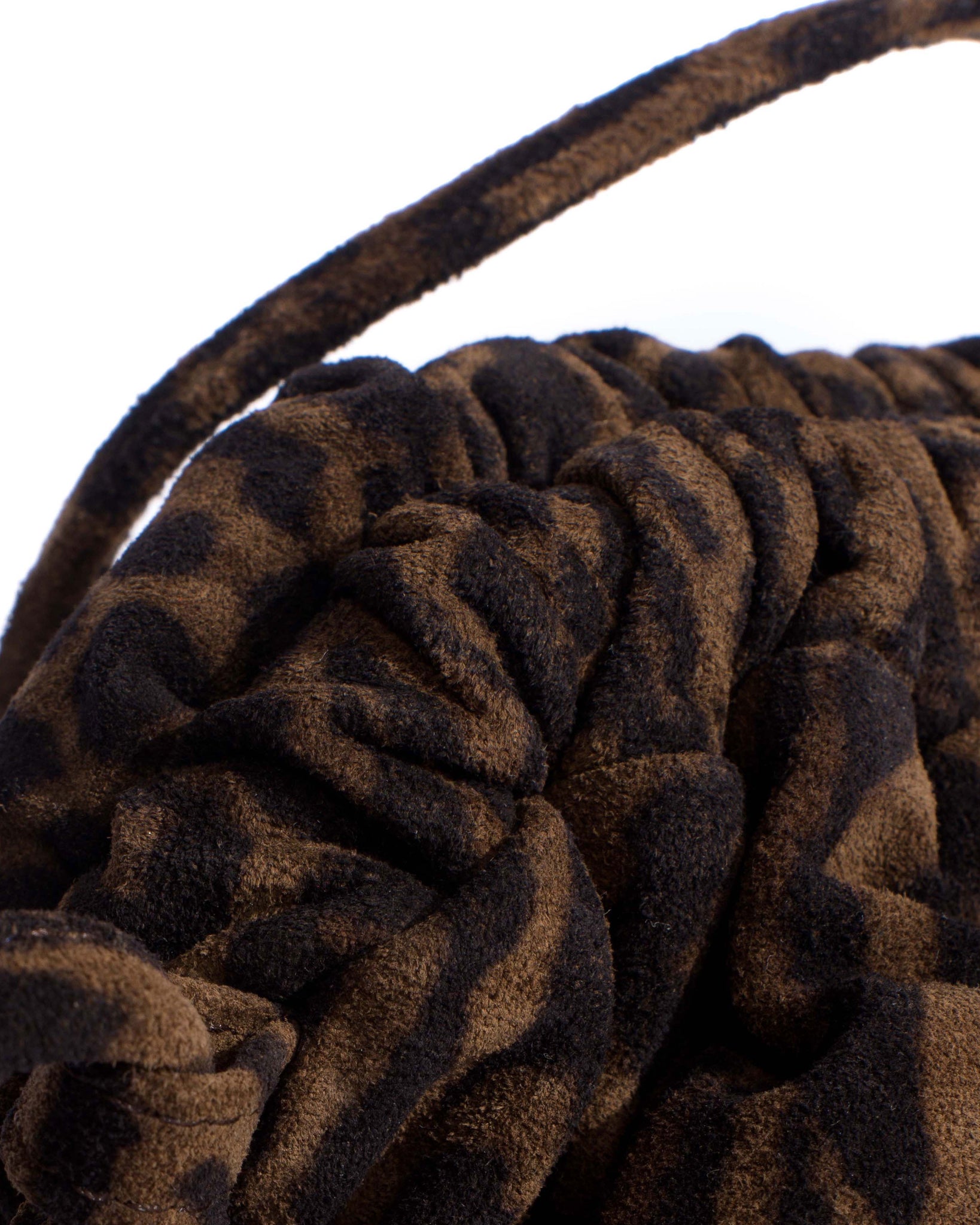 Hally petite cloud bag Calf suede print Jaguar