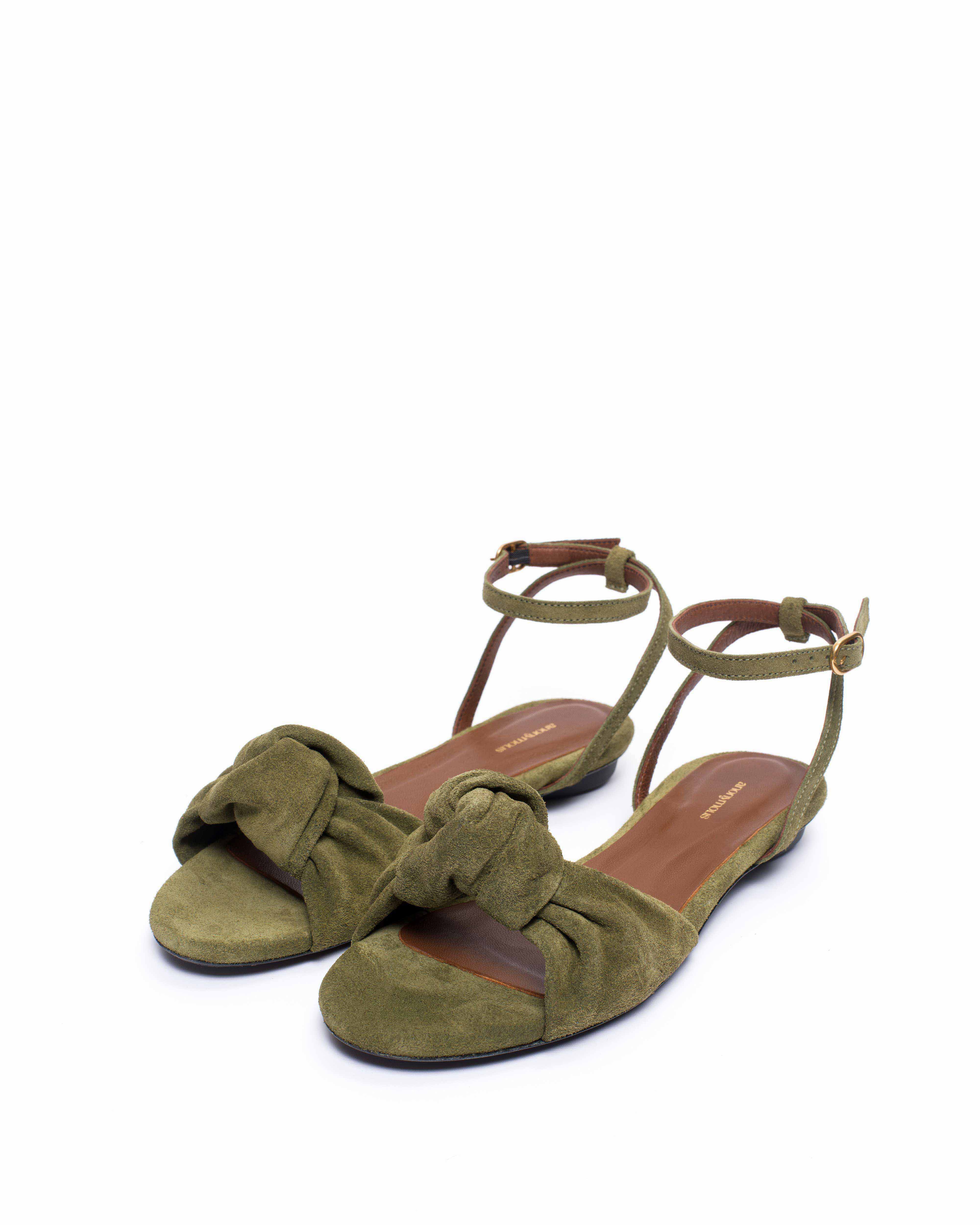 Aliza 10 Calf suede Olive green