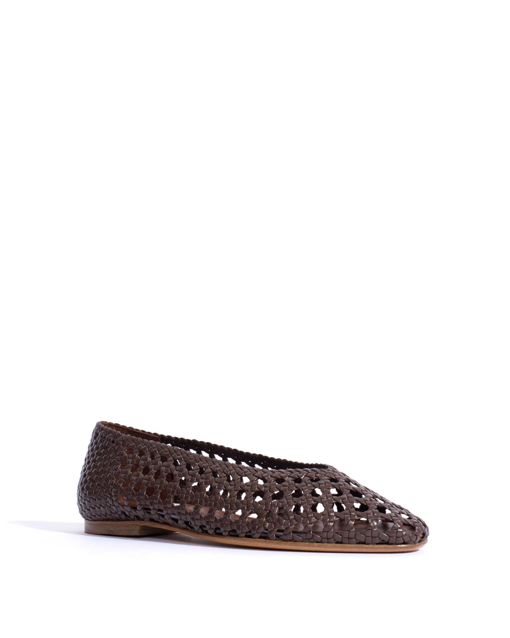 Sessi 10 Hand-braided leather Coffee brown - Anonymous Copenhagen Shoes