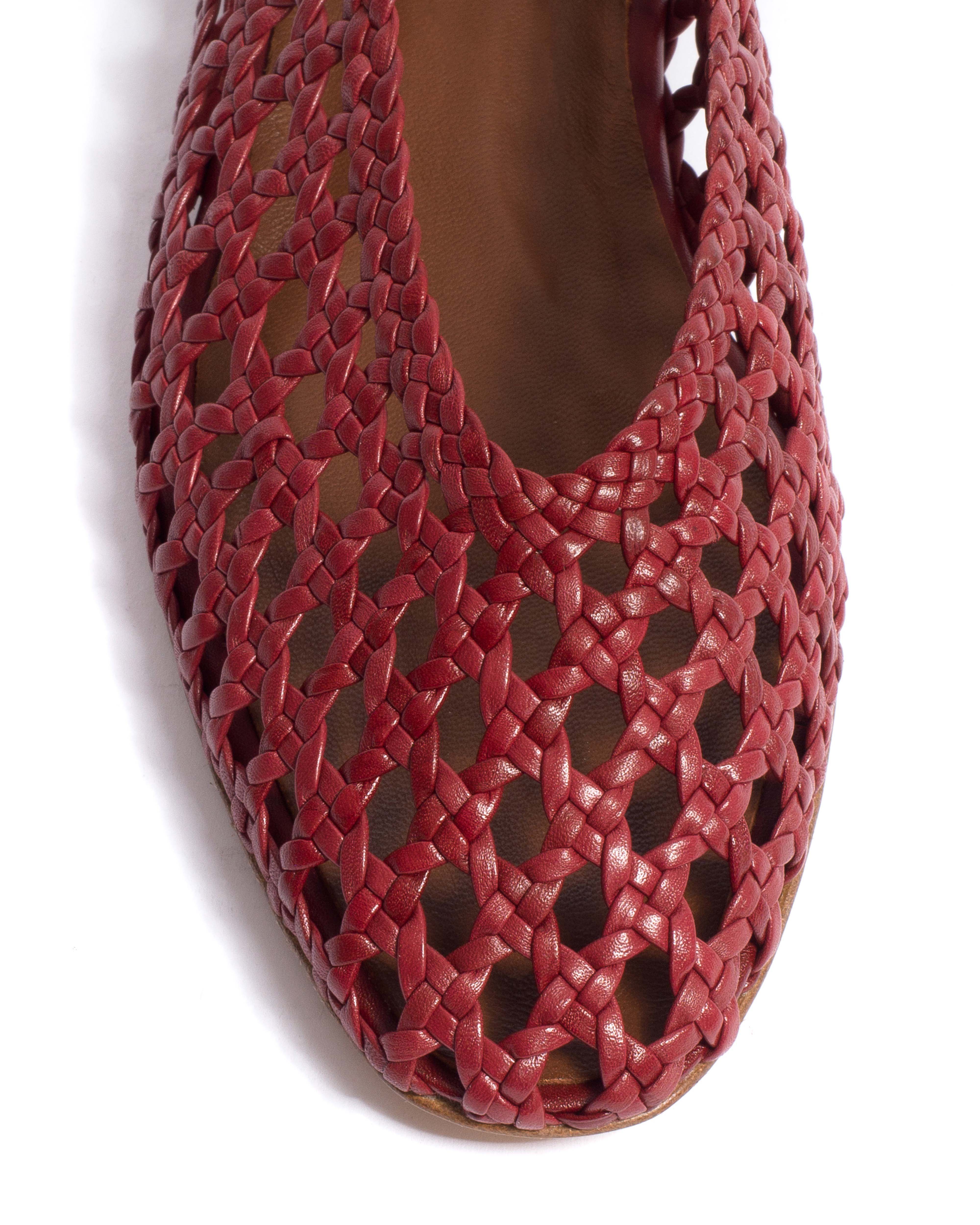 Sessi 10 Hand-braided leather Pomegranate