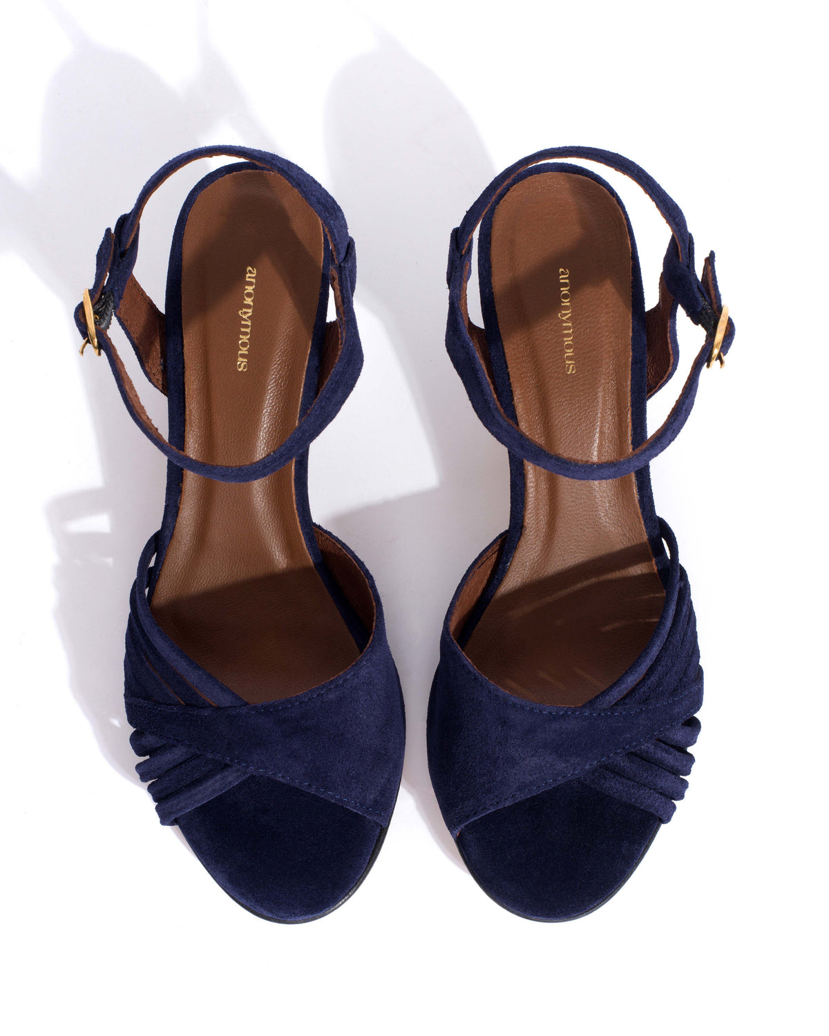Hermine 50 stiletto Calf suede Ink blue