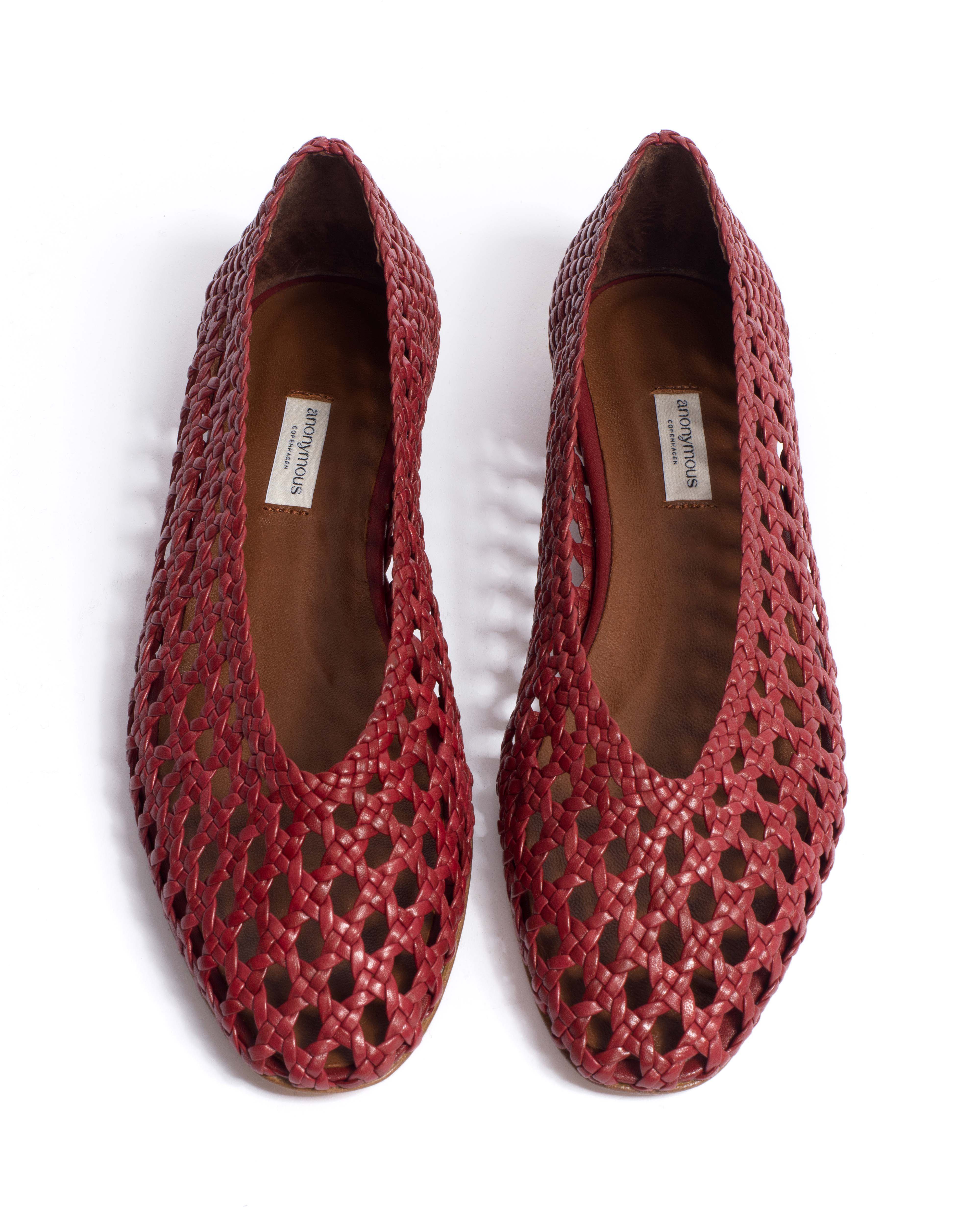 Sessi 10 Hand-braided leather Pomegranate