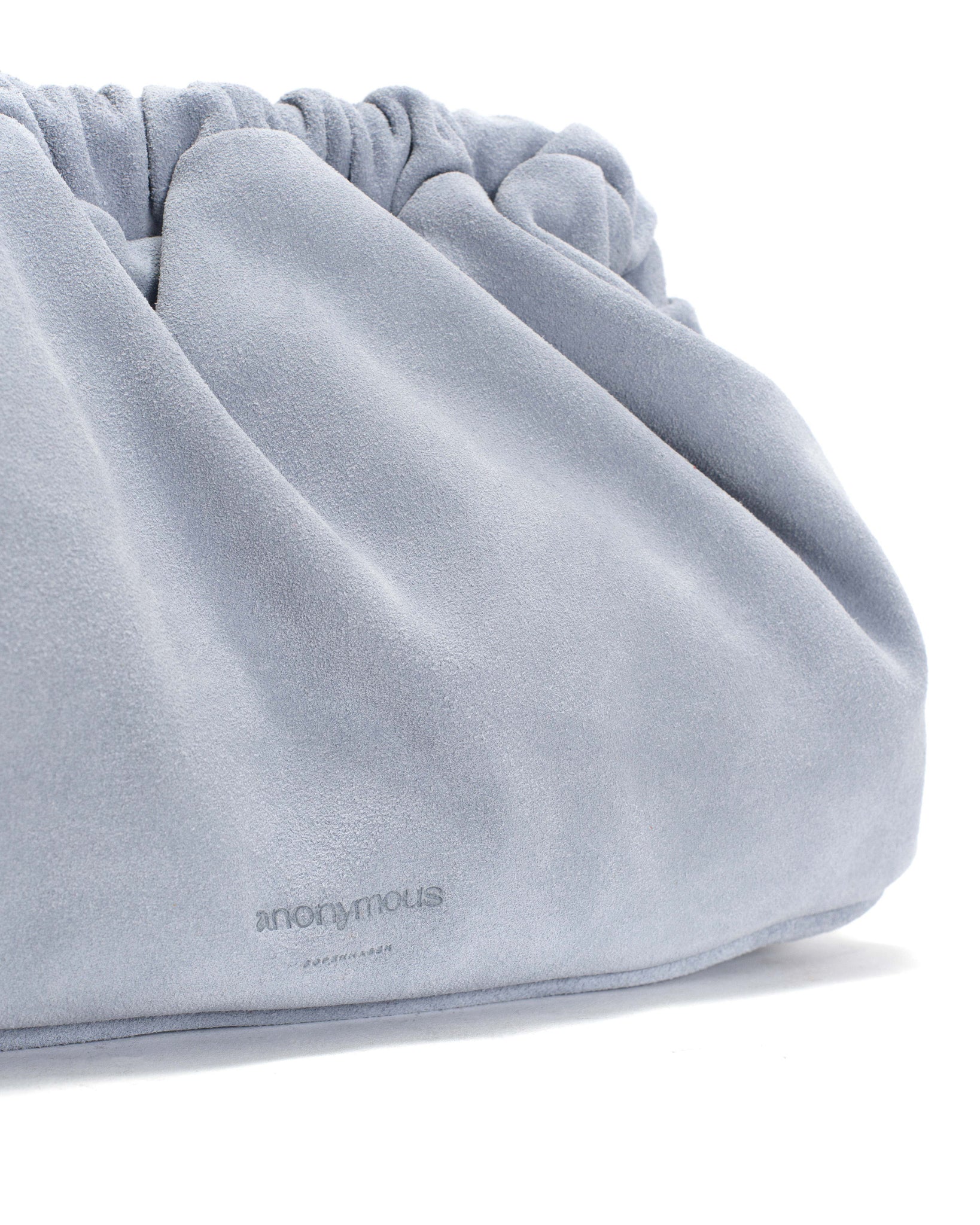 Hally petite cloud bag Calf suede Lichen blue