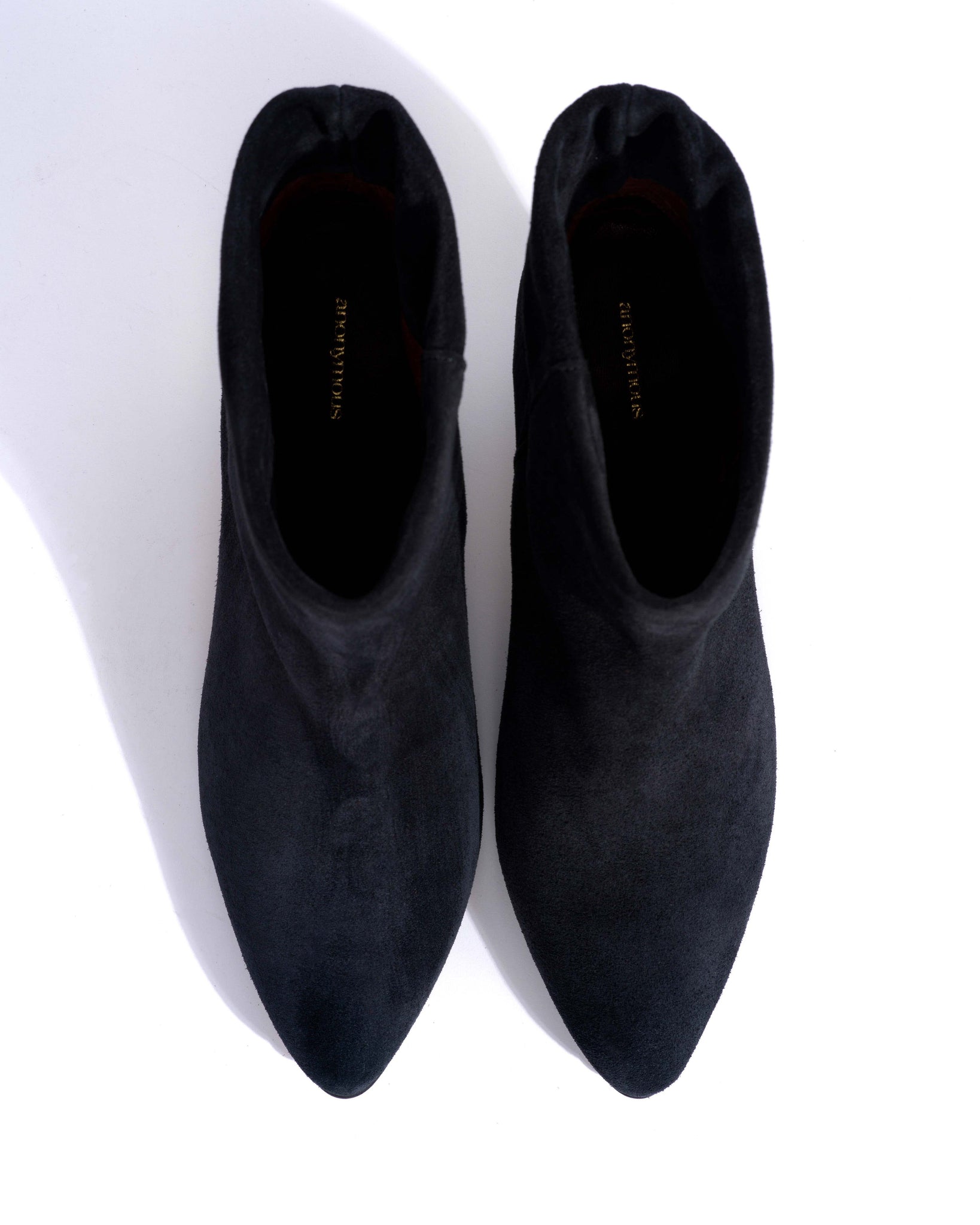 Hilly 50 stiletto Calf suede Off black -