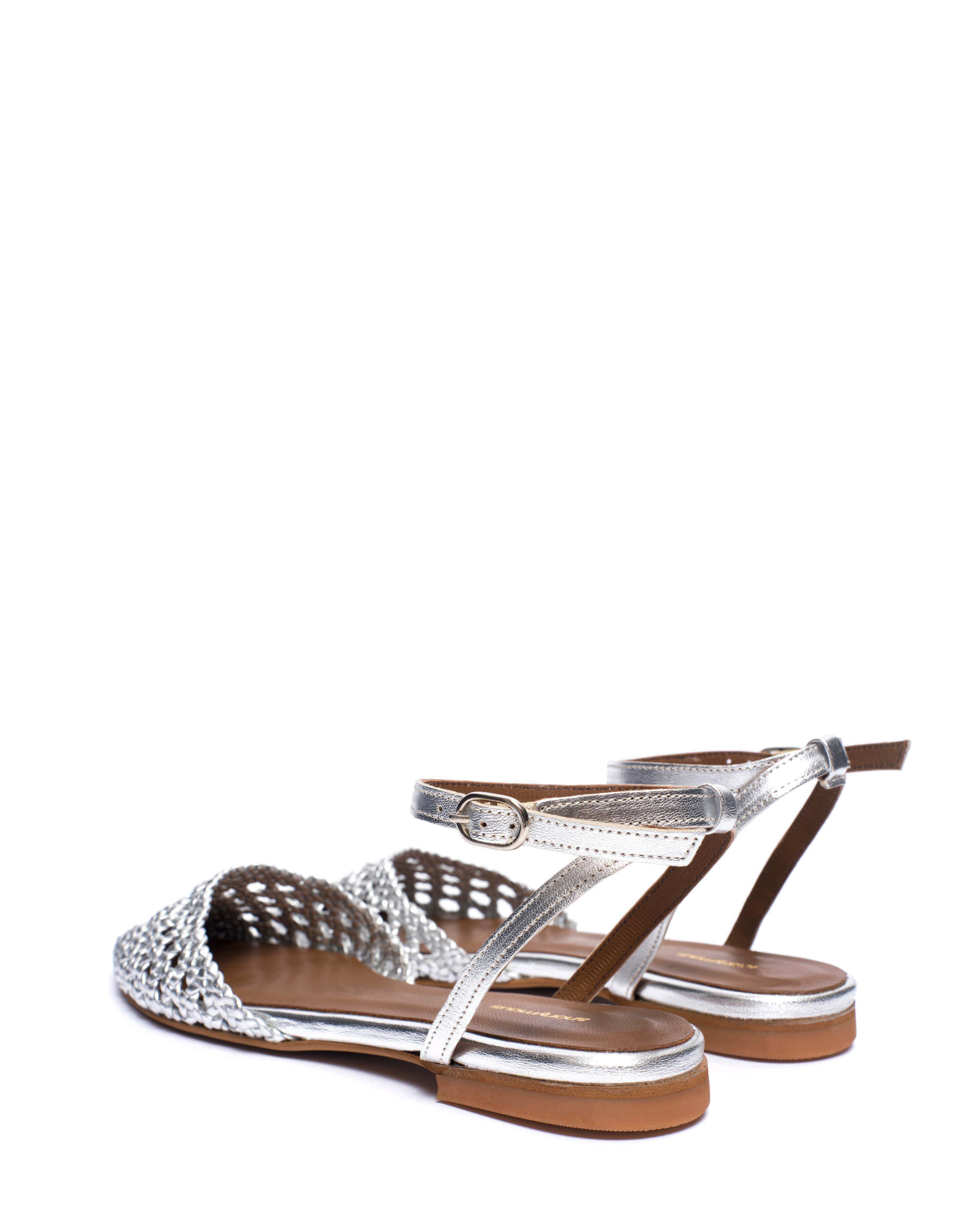 Senara 10 Hand-braided leather Silver