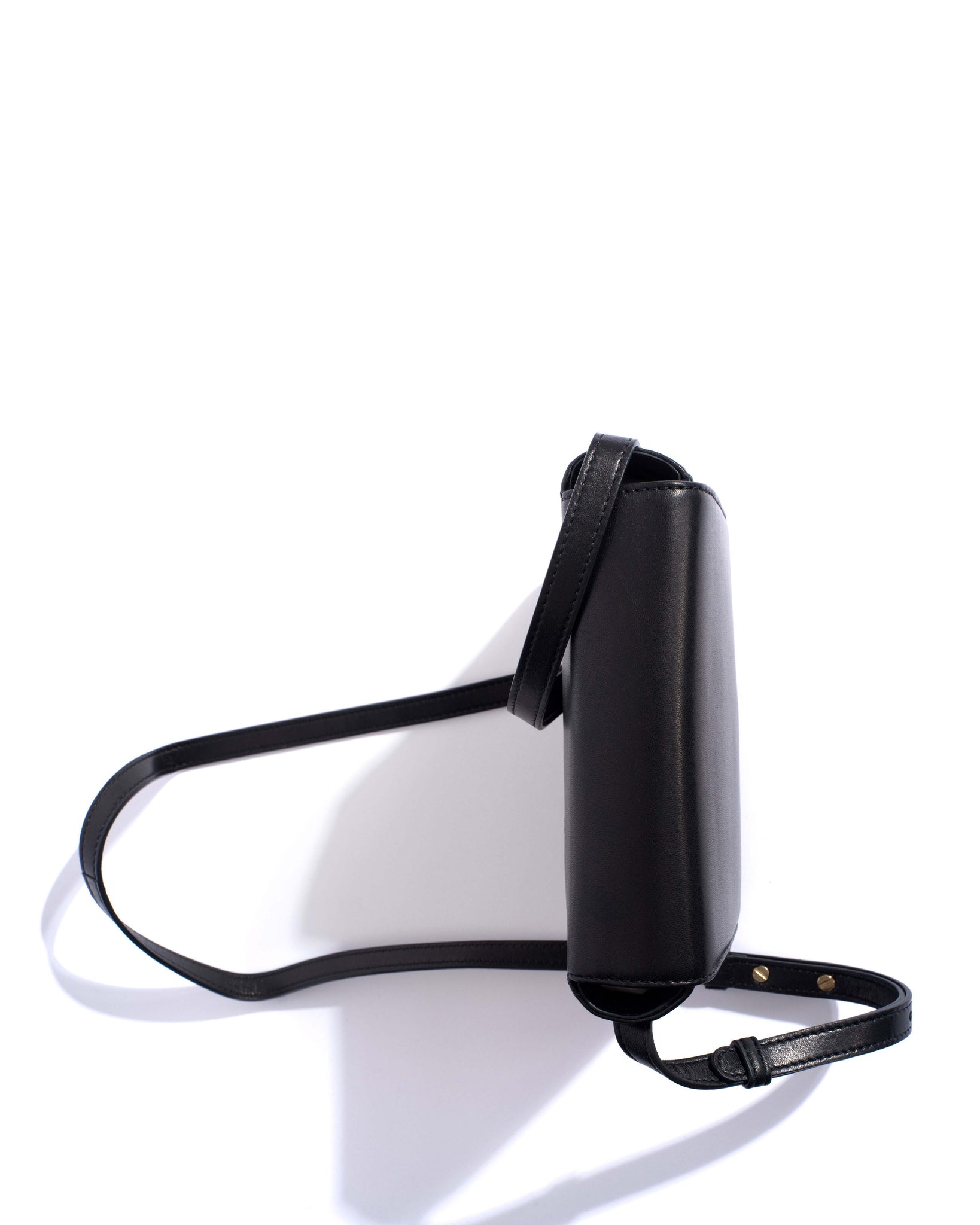 Sicha interlace crossover bag Shiny lamb Black - Anonymous Copenhagen Bags