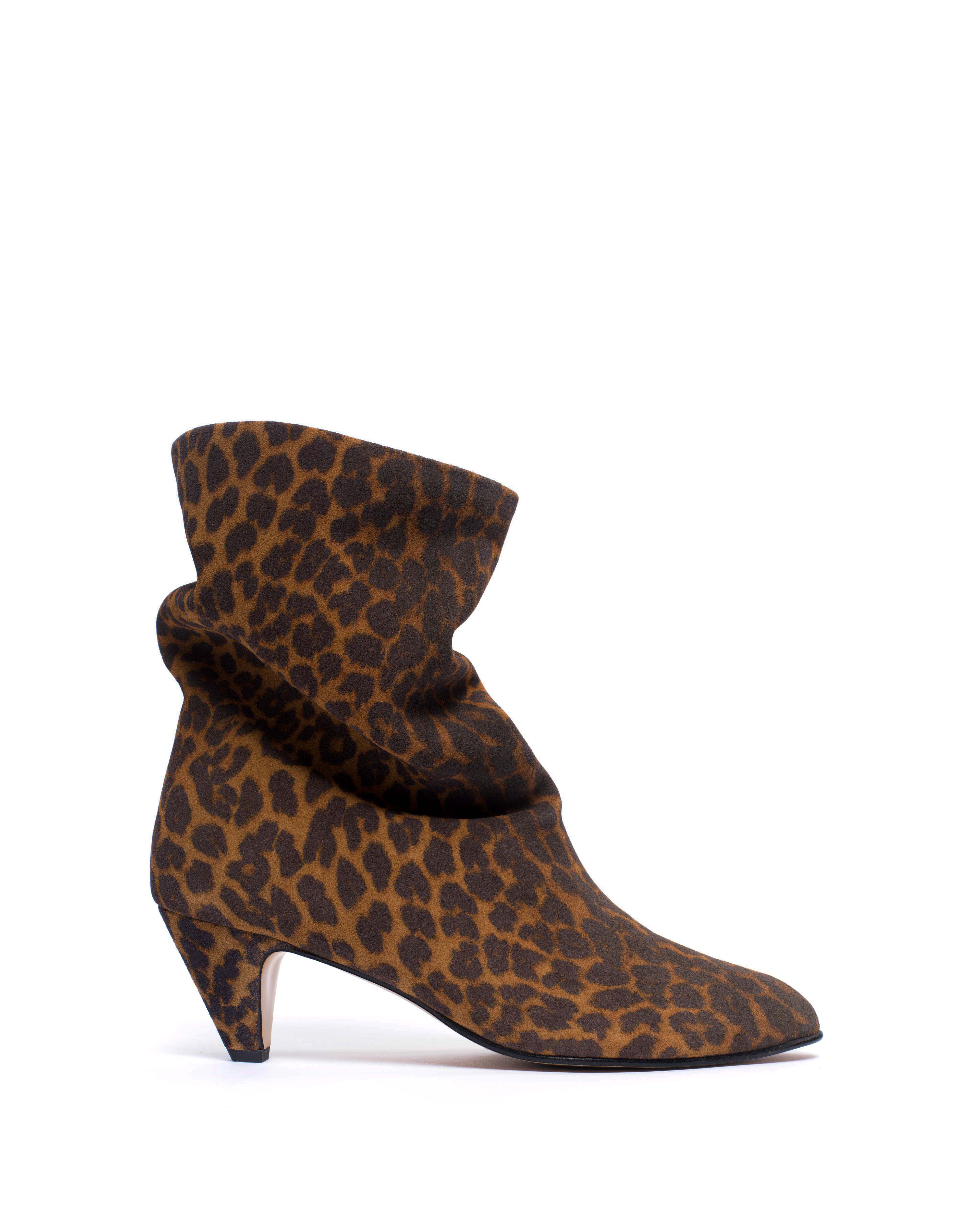 Vully 50 Stiletto Calf suede print Leopard
