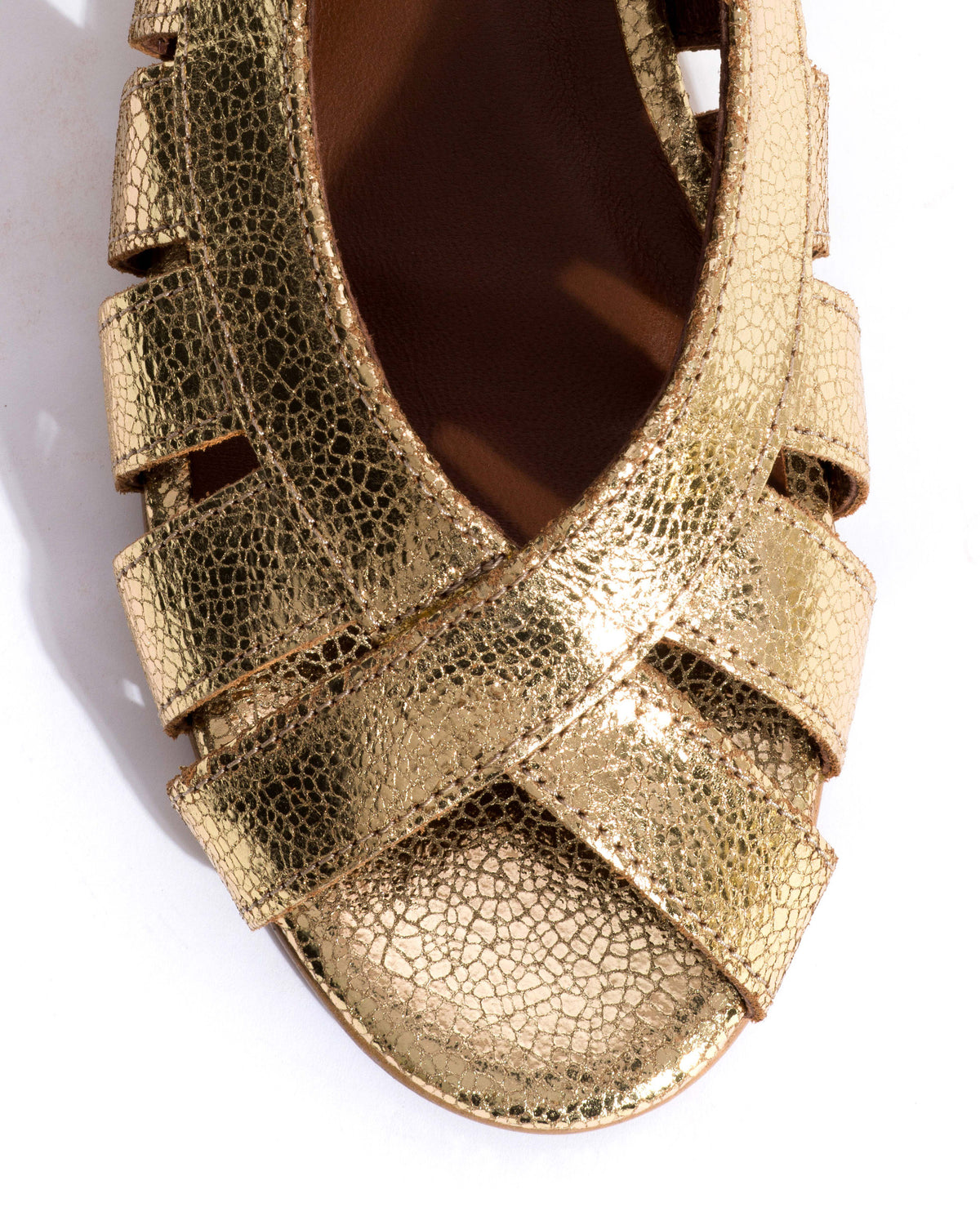 Sophie 20 Crackled metallic goat Gold
