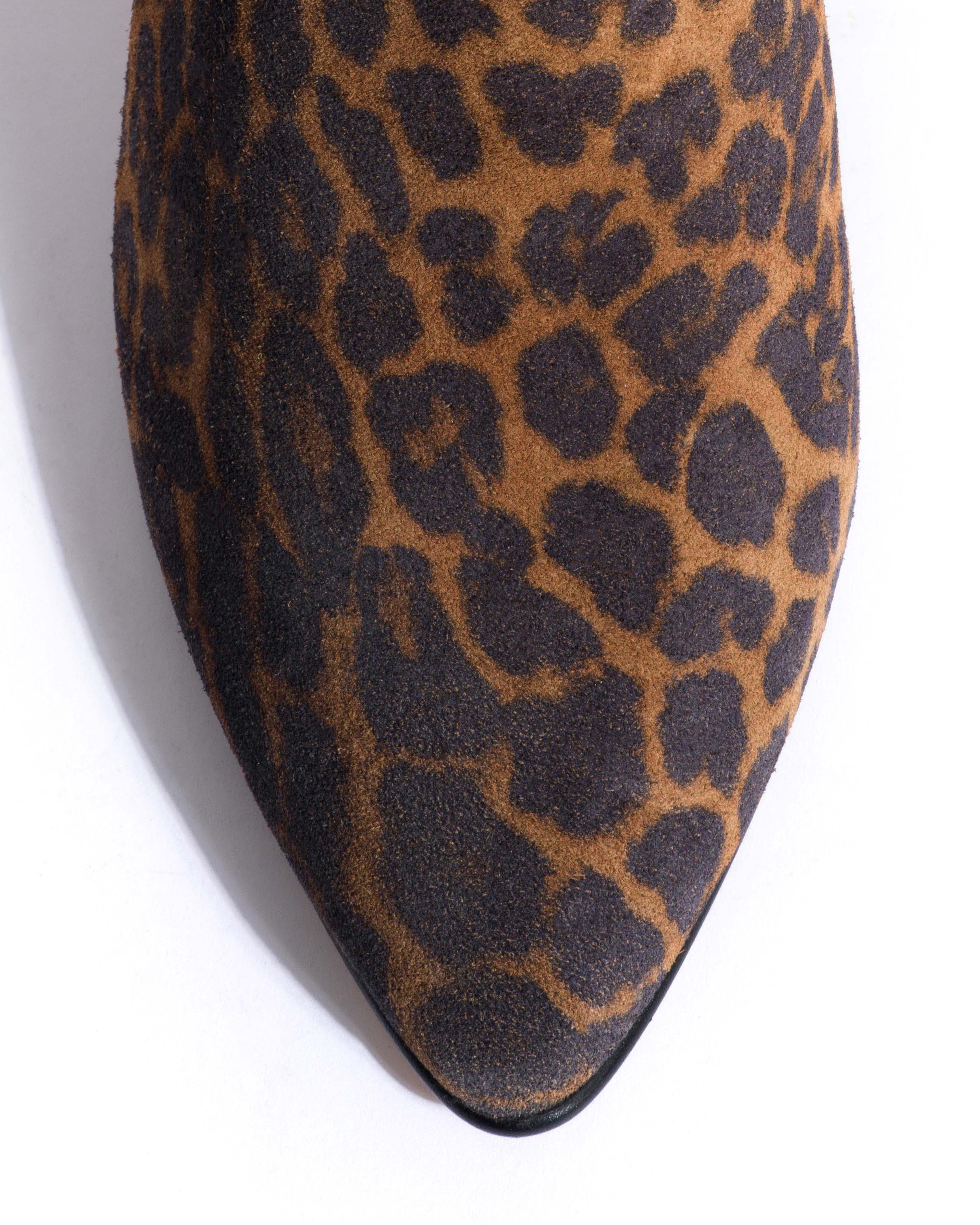 Vully 50 Stiletto Calf suede print Leopard