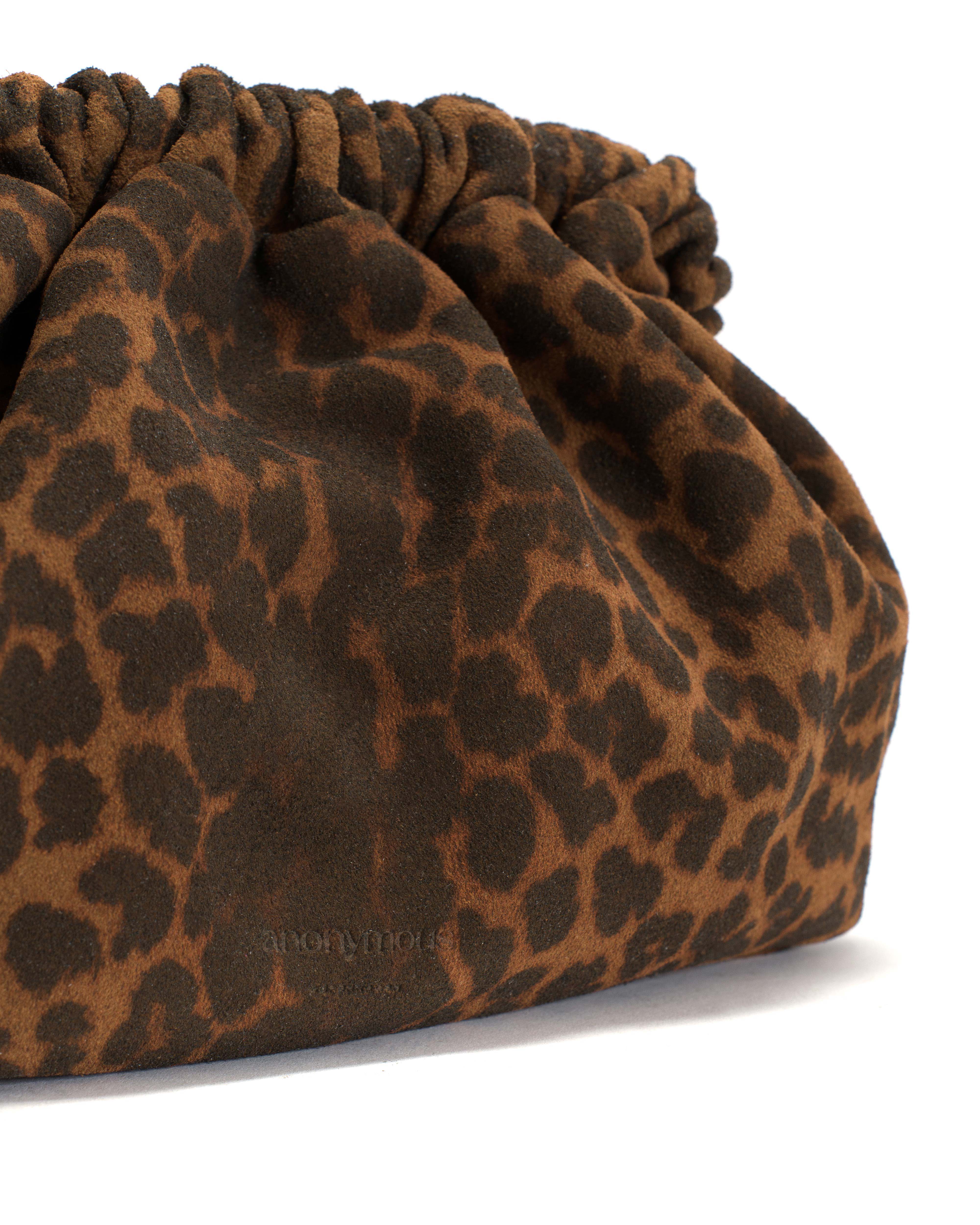 Hally petite cloud bag Calf suede print Leopard