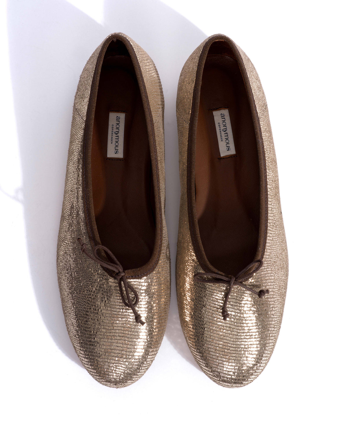 Sacha Lizard metallic goat Vintage champagne