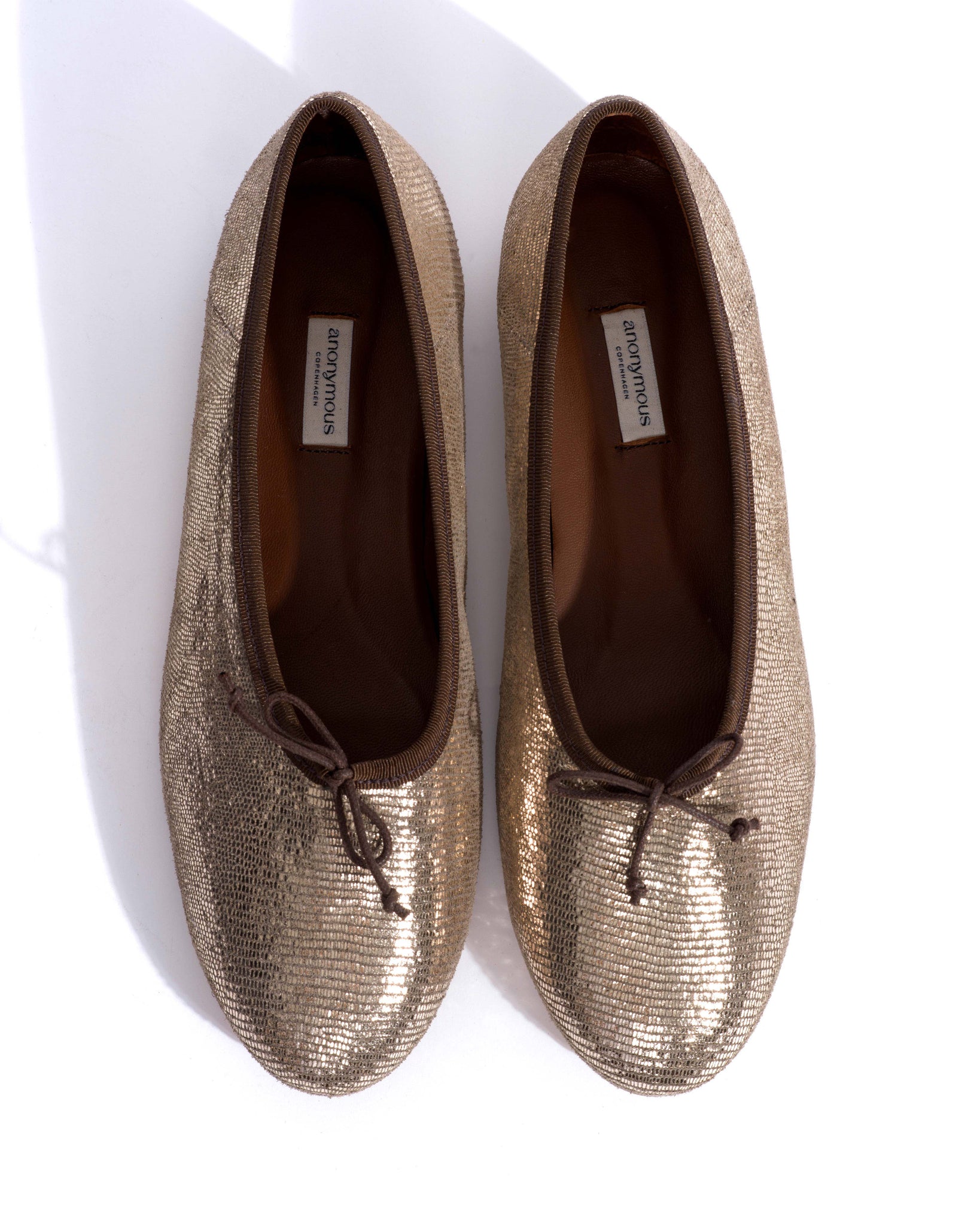 Sacha Lizard metallic goat Vintage champagne -