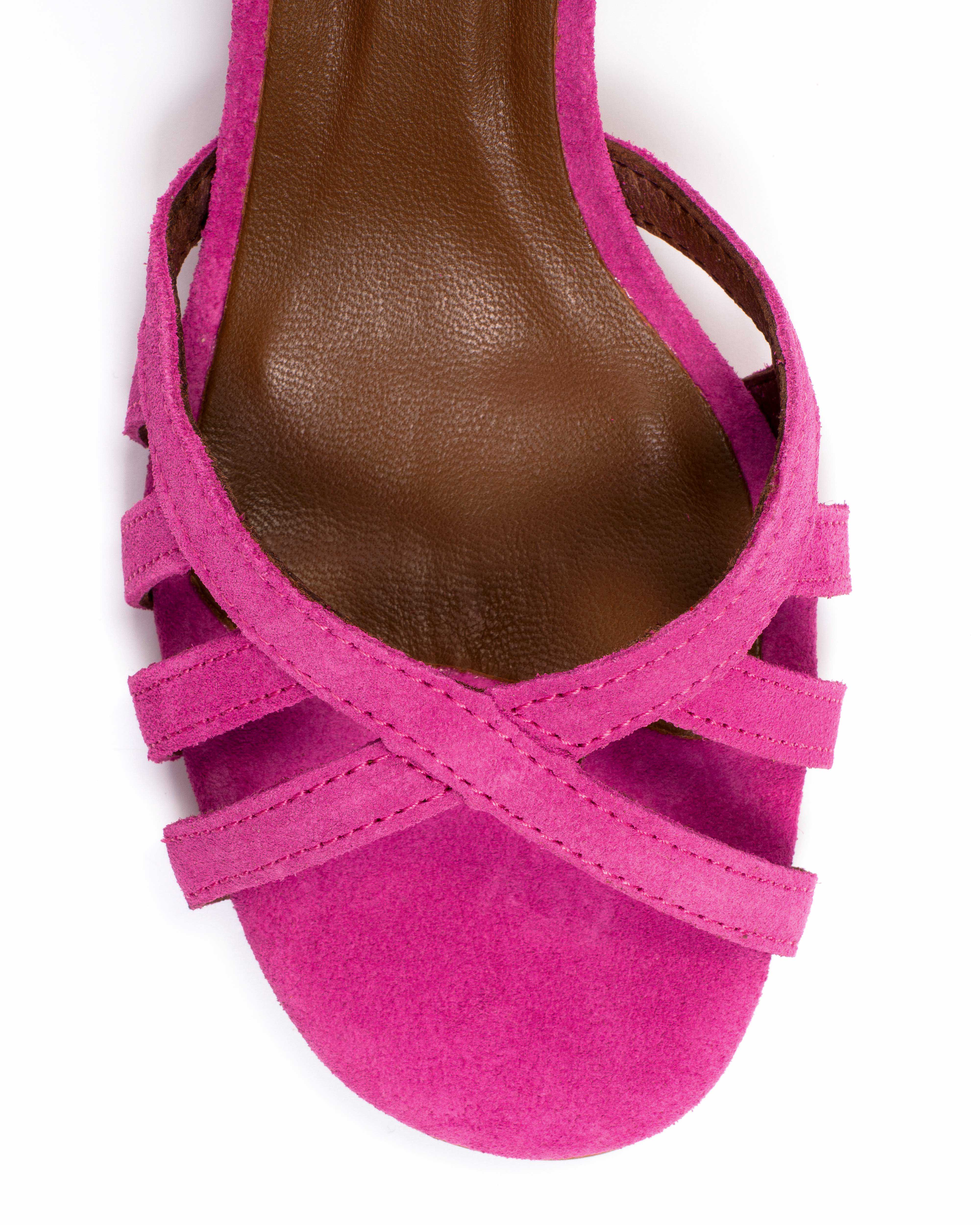 Issi 55 Calf suede Raspberry sorbet