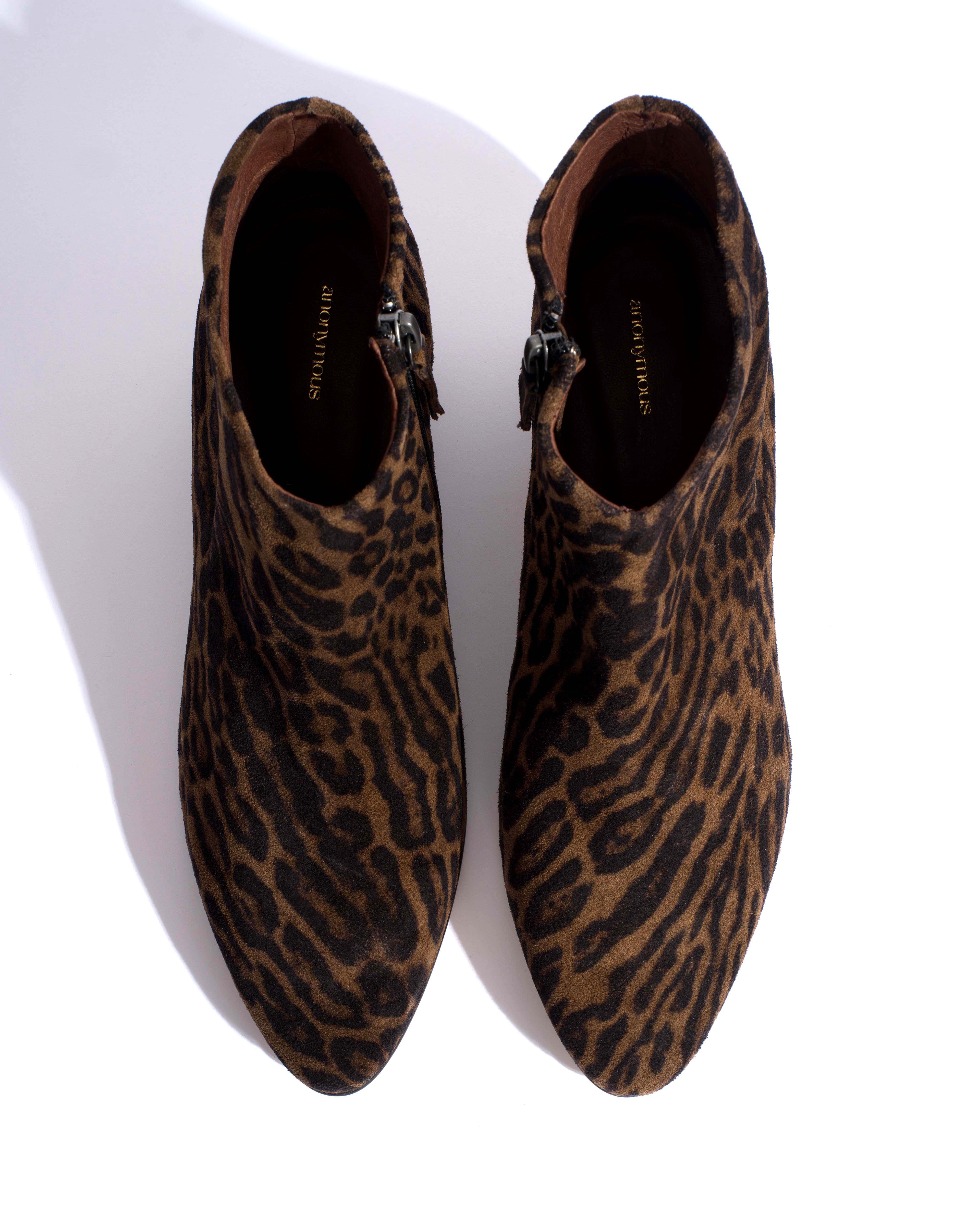Kyra Calf suede print Jaguar